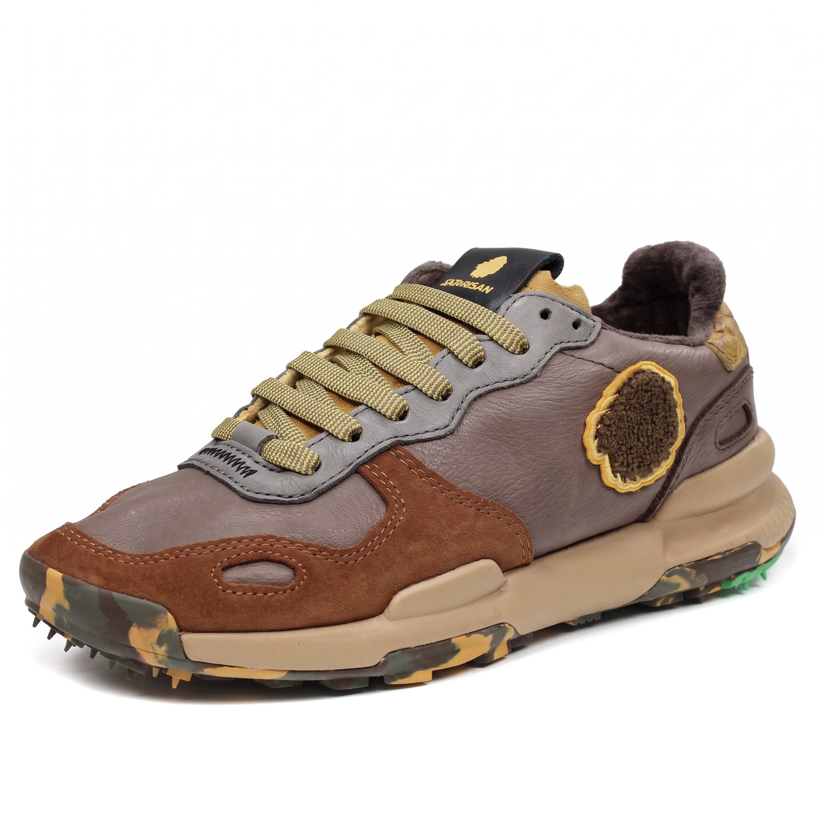 SATORISAN Chacrona - Sneakers en cuir Femme marron
