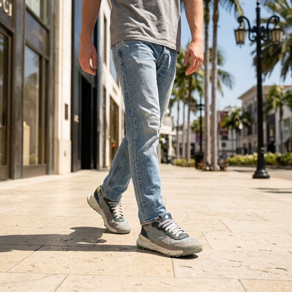 SATORISAN Chacrona - Low Leather Sneakers Man blue Photo 2