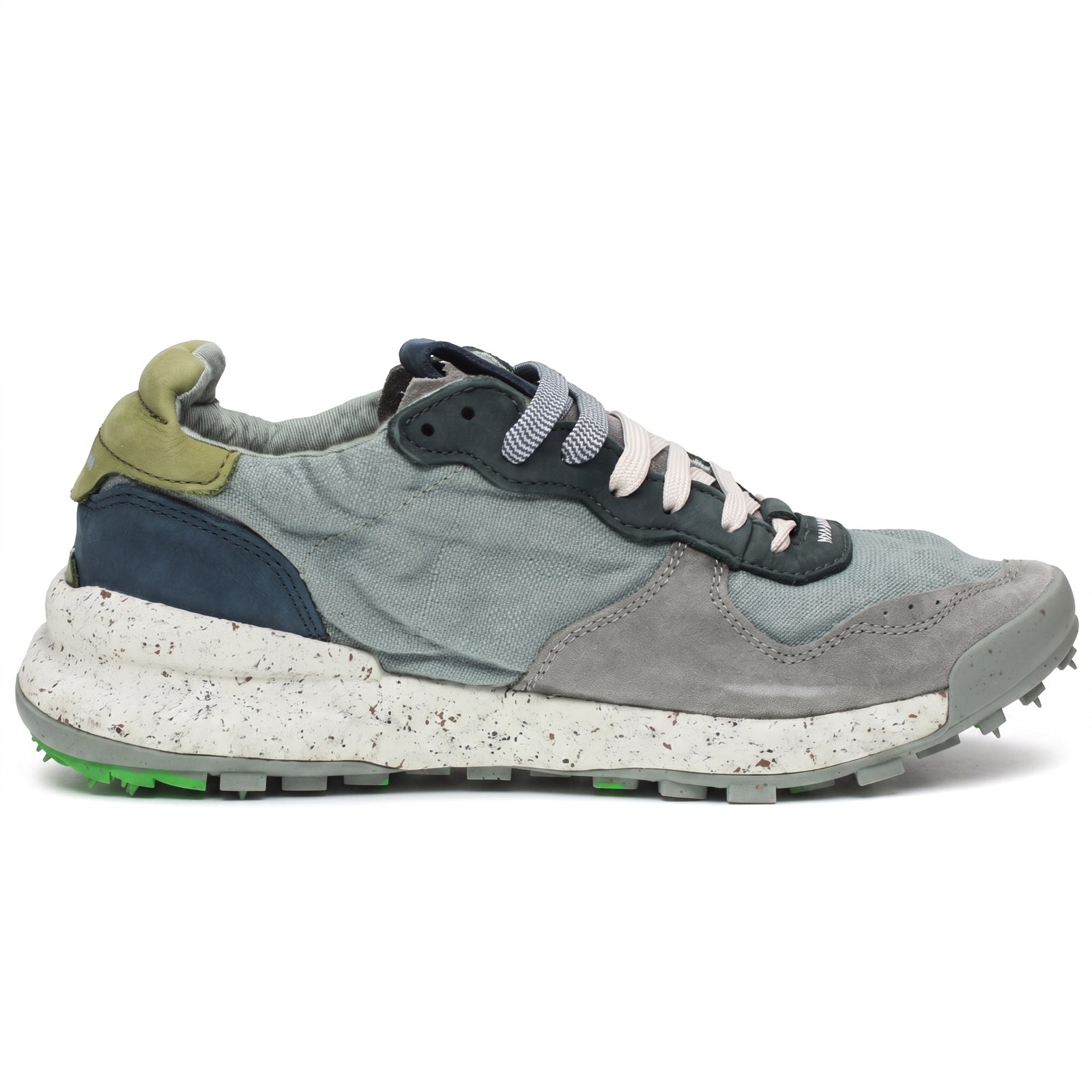 SATORISAN Chacrona - Low Leather Sneakers Man blue Photo 3