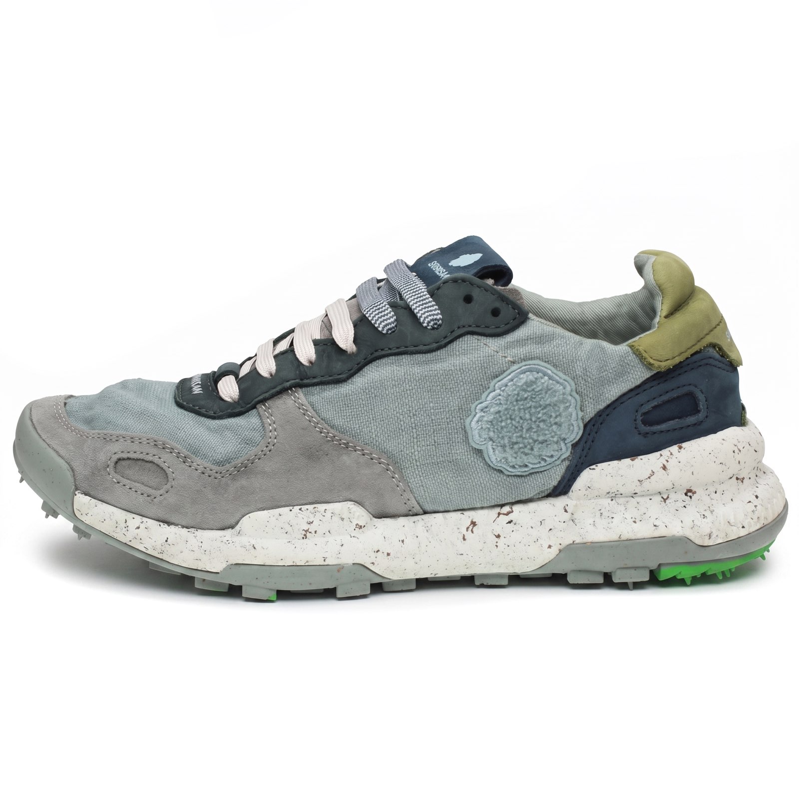 SATORISAN Chacrona - Low Leather Sneakers Man blue Photo 4