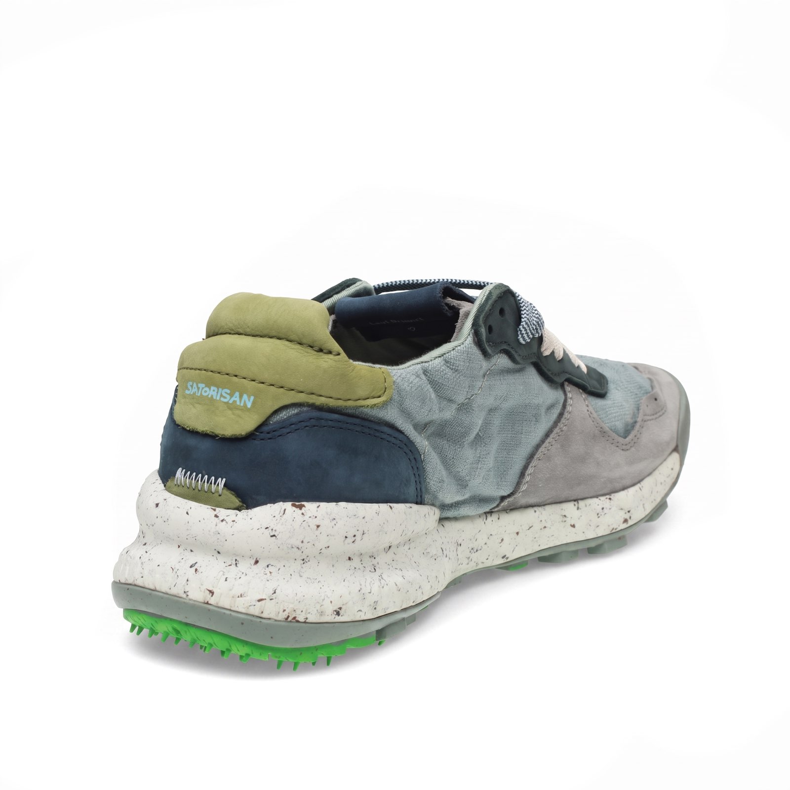 SATORISAN Chacrona - Low Leather Sneakers Man blue Photo 6