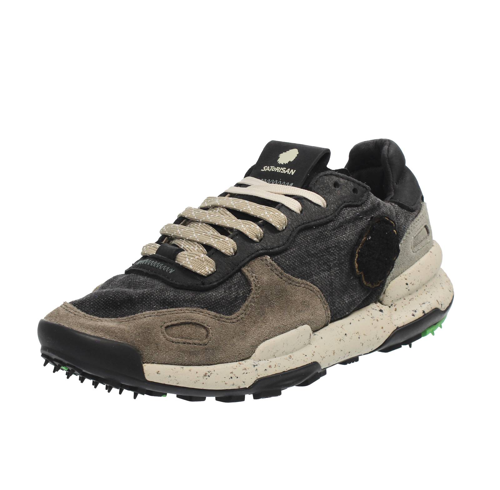 Satorisan Chacrona - Кроссовки Basse In Pelle Nero - Повседневные кроссовки Uomo Scarpe