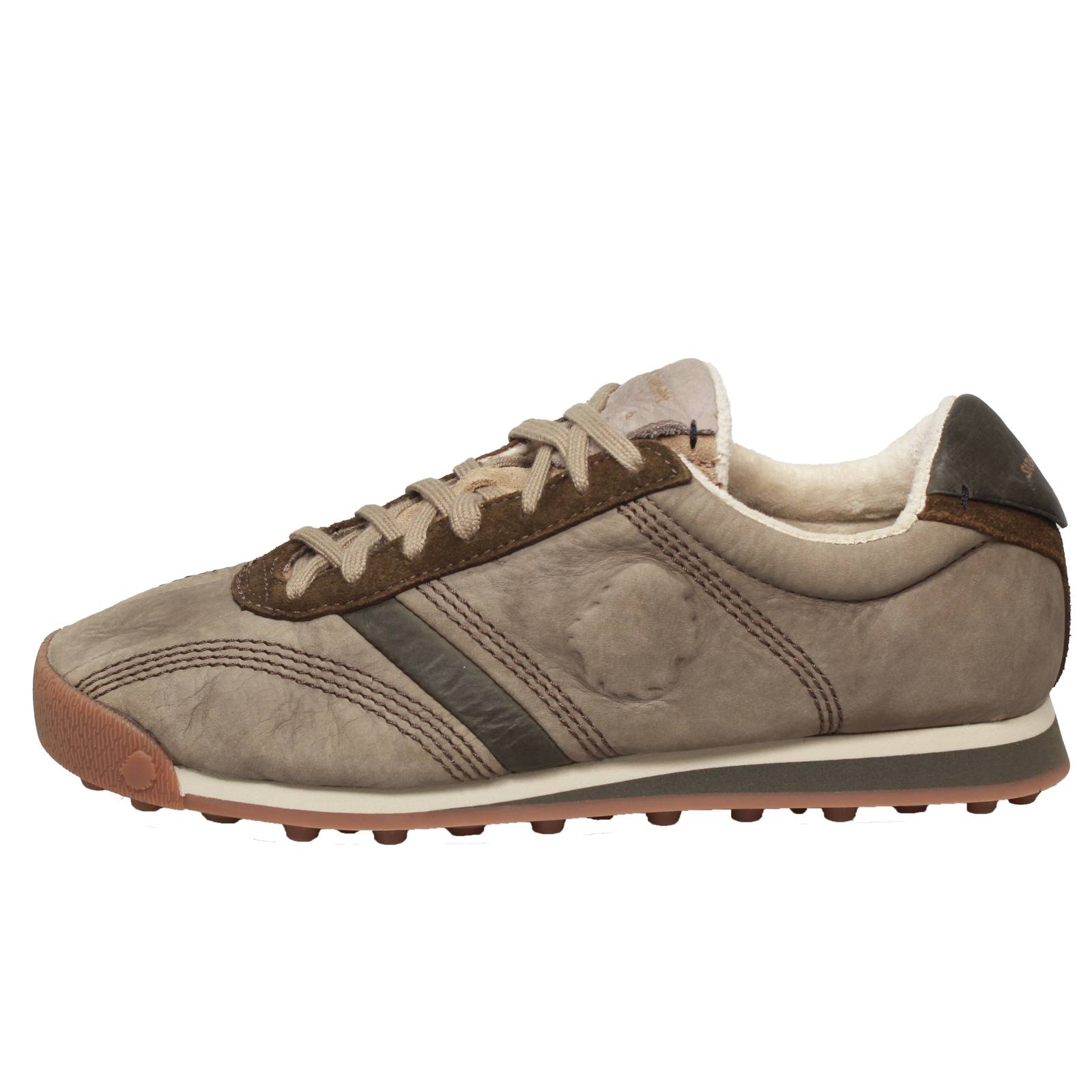 SATORISAN Stardust - Low Leather Sneakers Man green Photo 3
