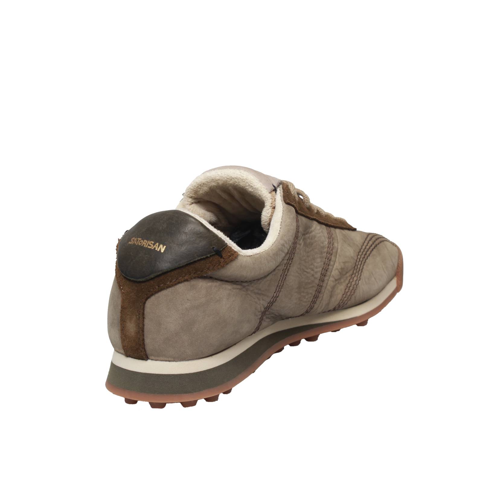 SATORISAN Stardust - Low Leather Sneakers Man green Photo 4