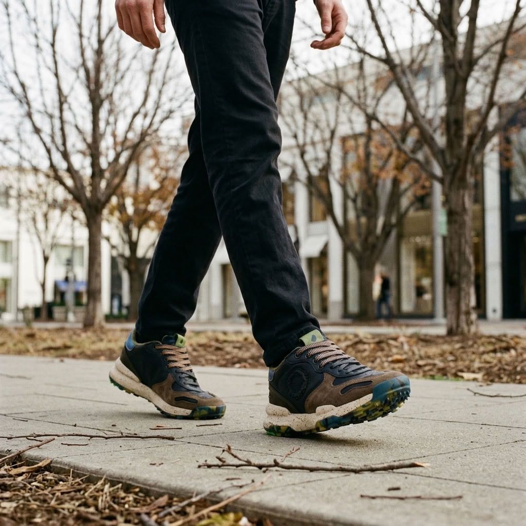 SATORISAN Chacrona - Sneakers en cuir Homme bleu Photo 2