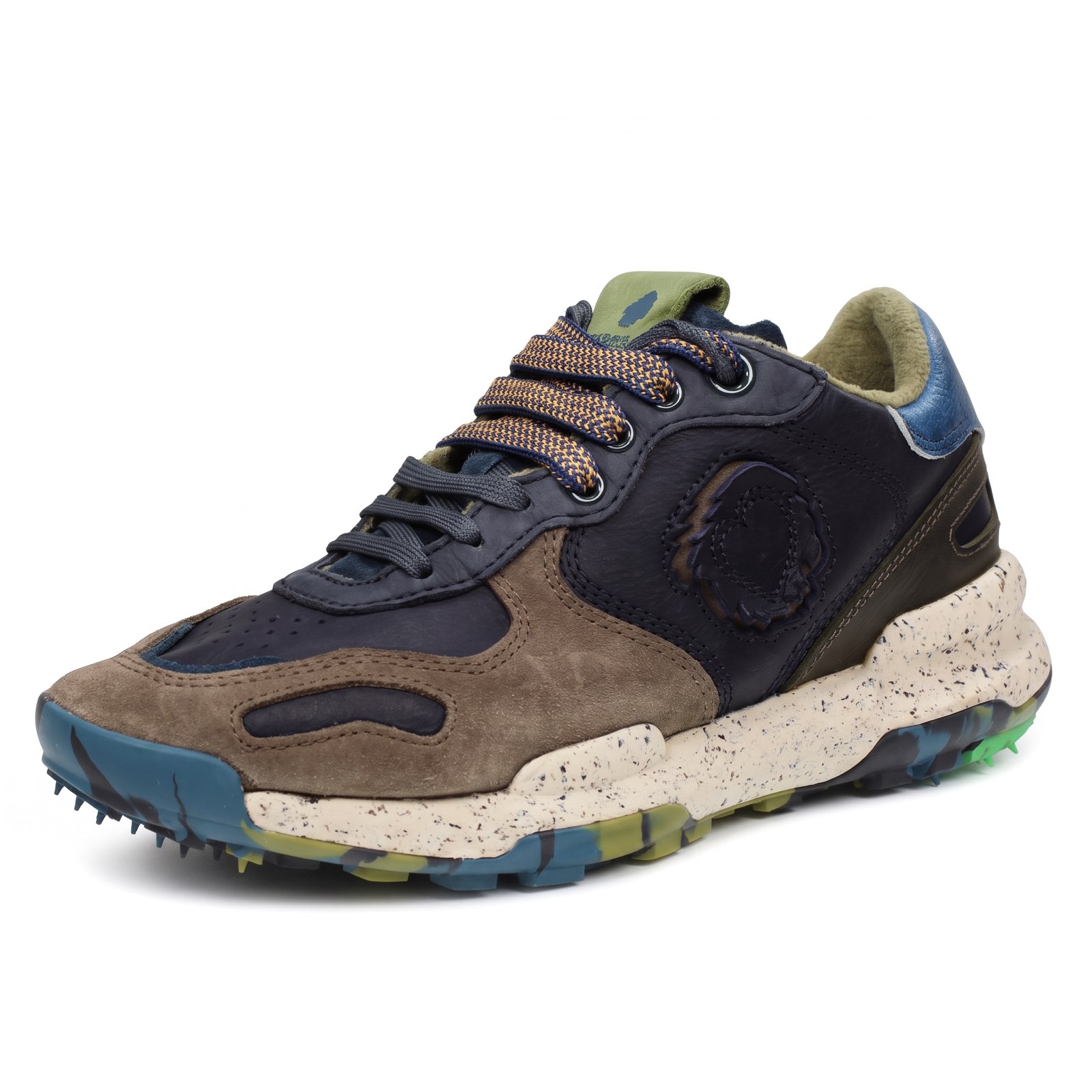 SATORISAN Chacrona - Sneakers en cuir Homme bleu
