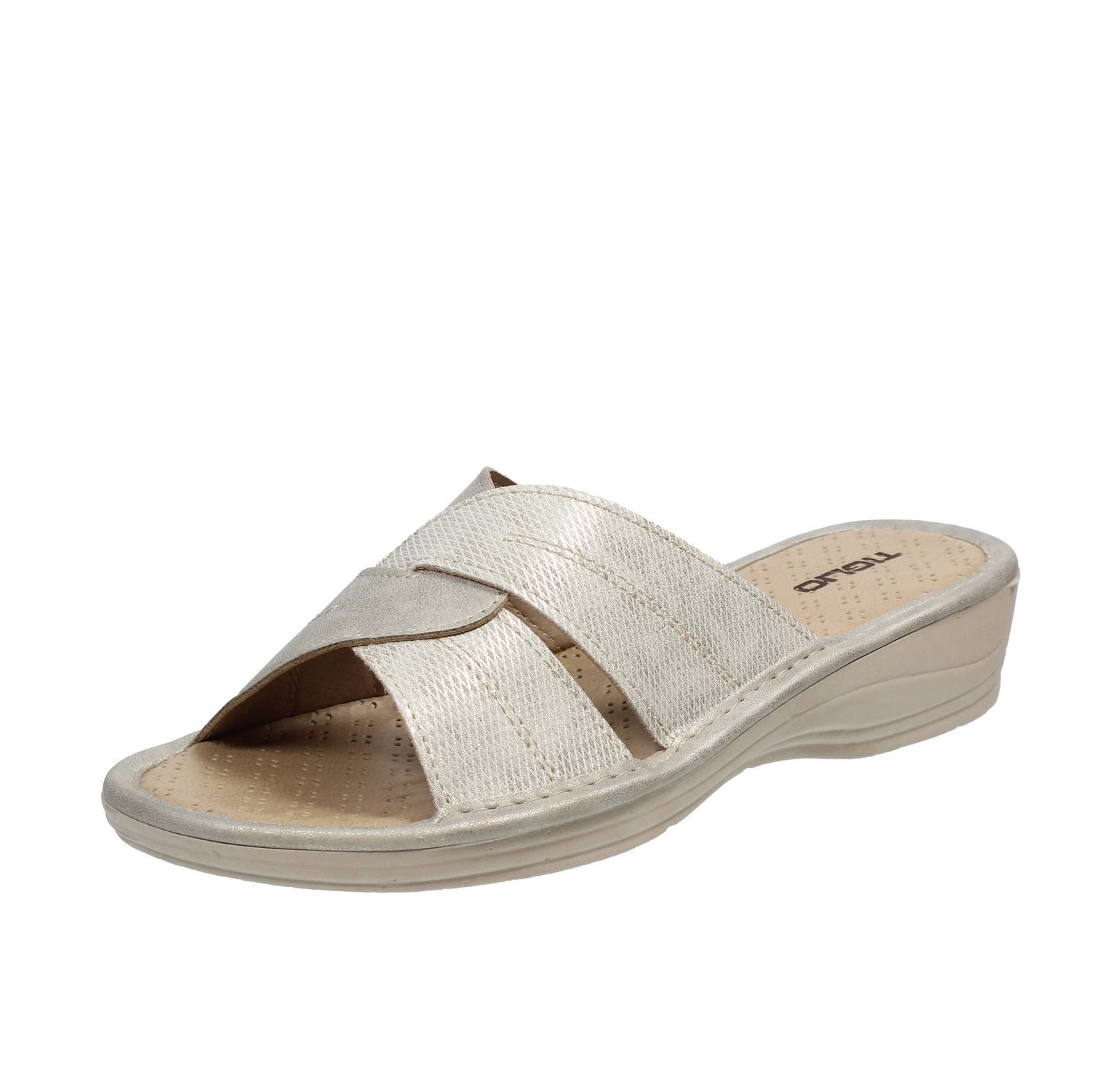 TIGLIO 2000  SRL Chaussons à semelle compensée Femme argent