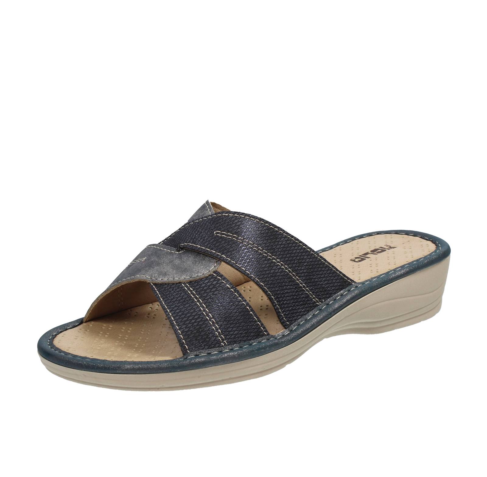 TIGLIO 2000  SRL Chaussons à semelle compensée Femme bleu