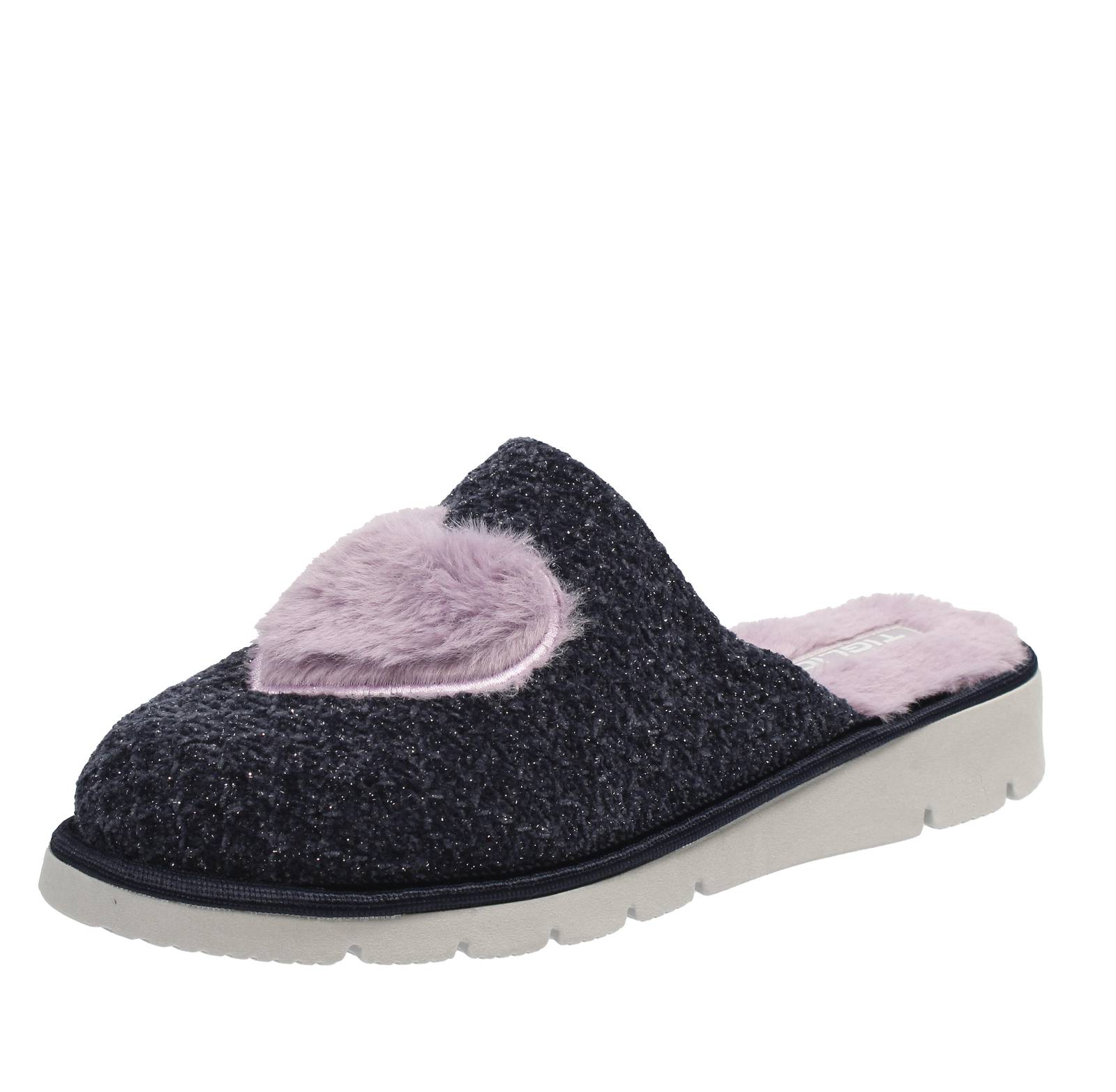 TIGLIO 2000  SRL Chaussons en textile chauds Femme bleu