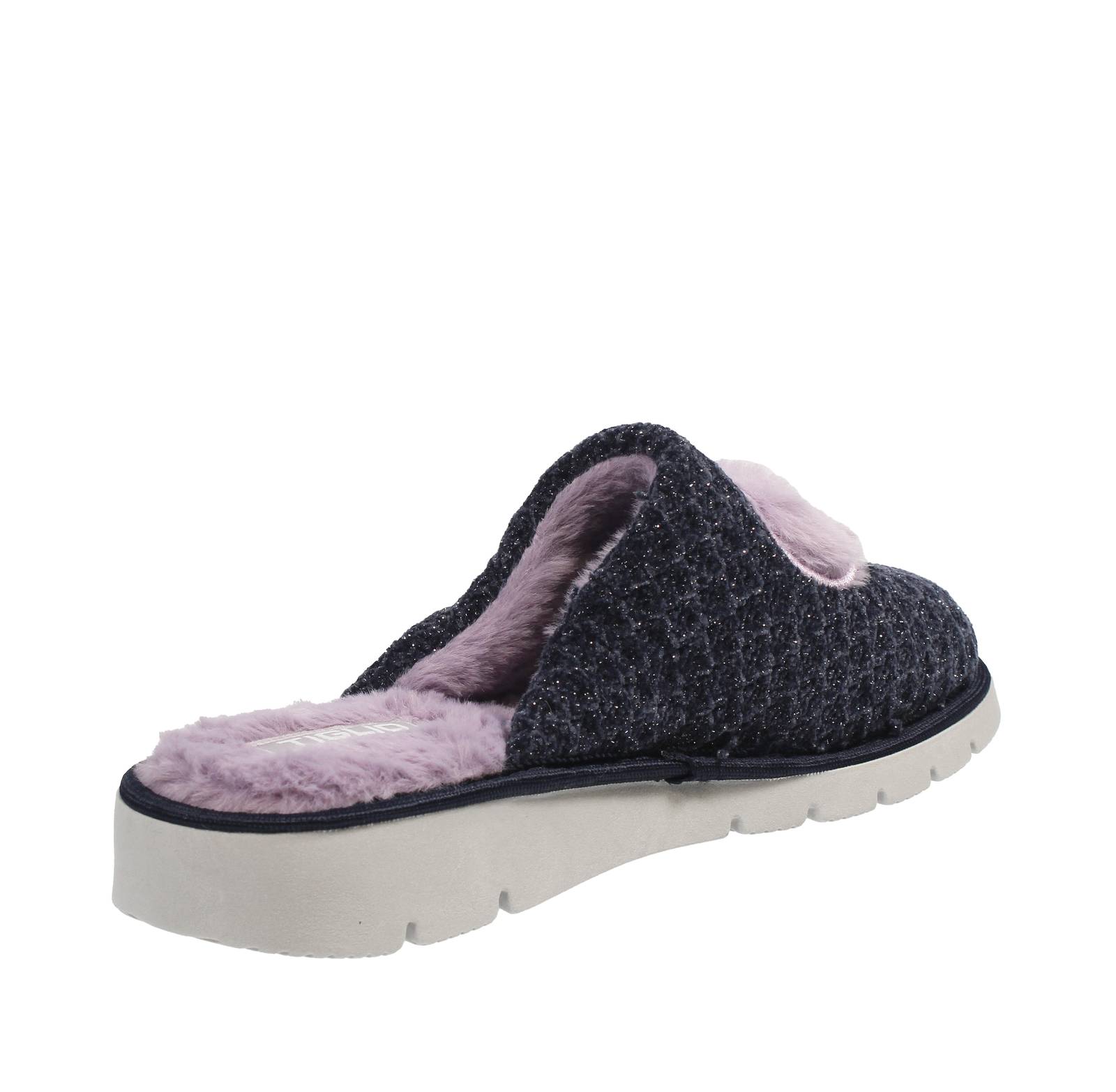 TIGLIO 2000  SRL Chaussons en textile chauds Femme bleu Photo 4