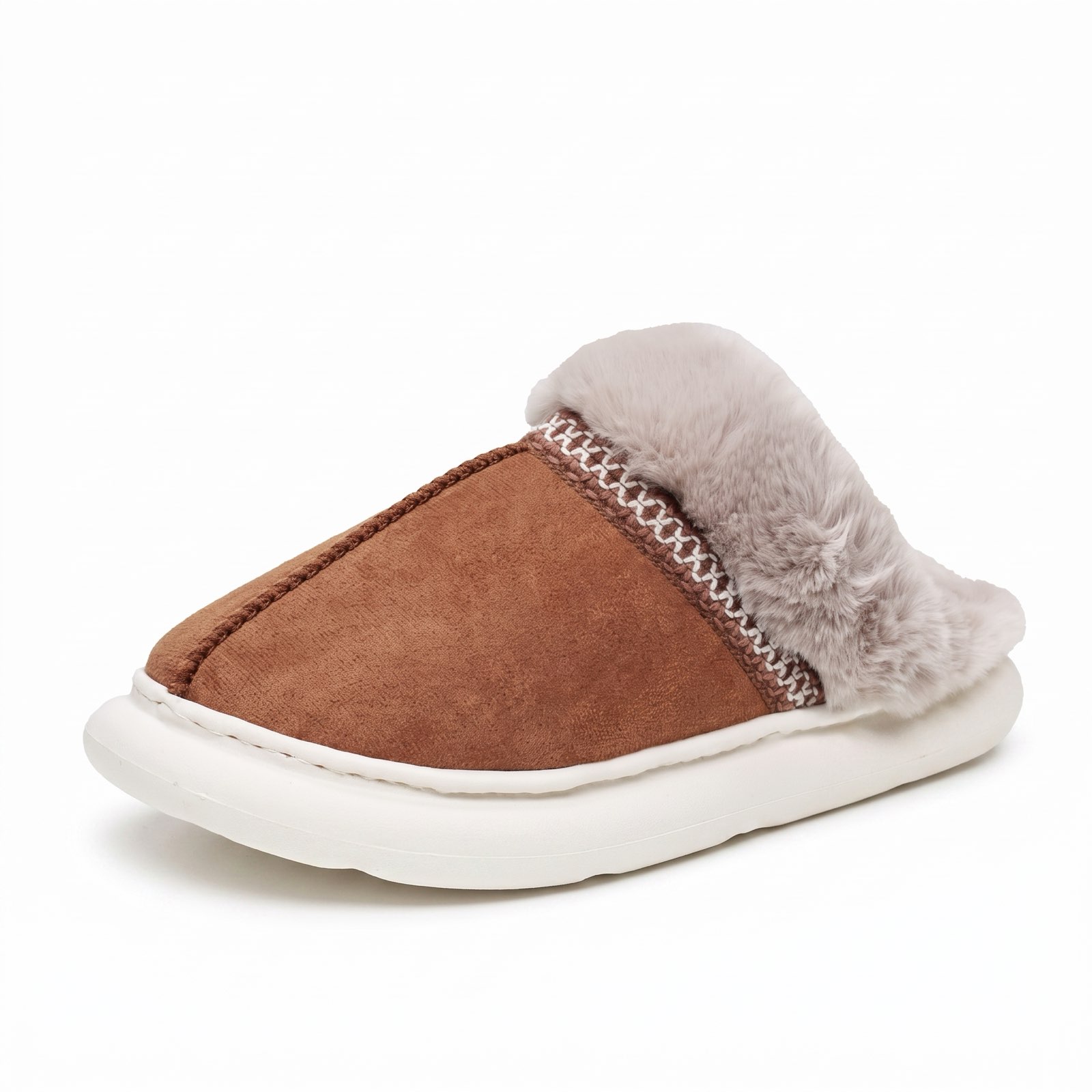 RAMBLAS Warme Textilpantoffeln Damen beige