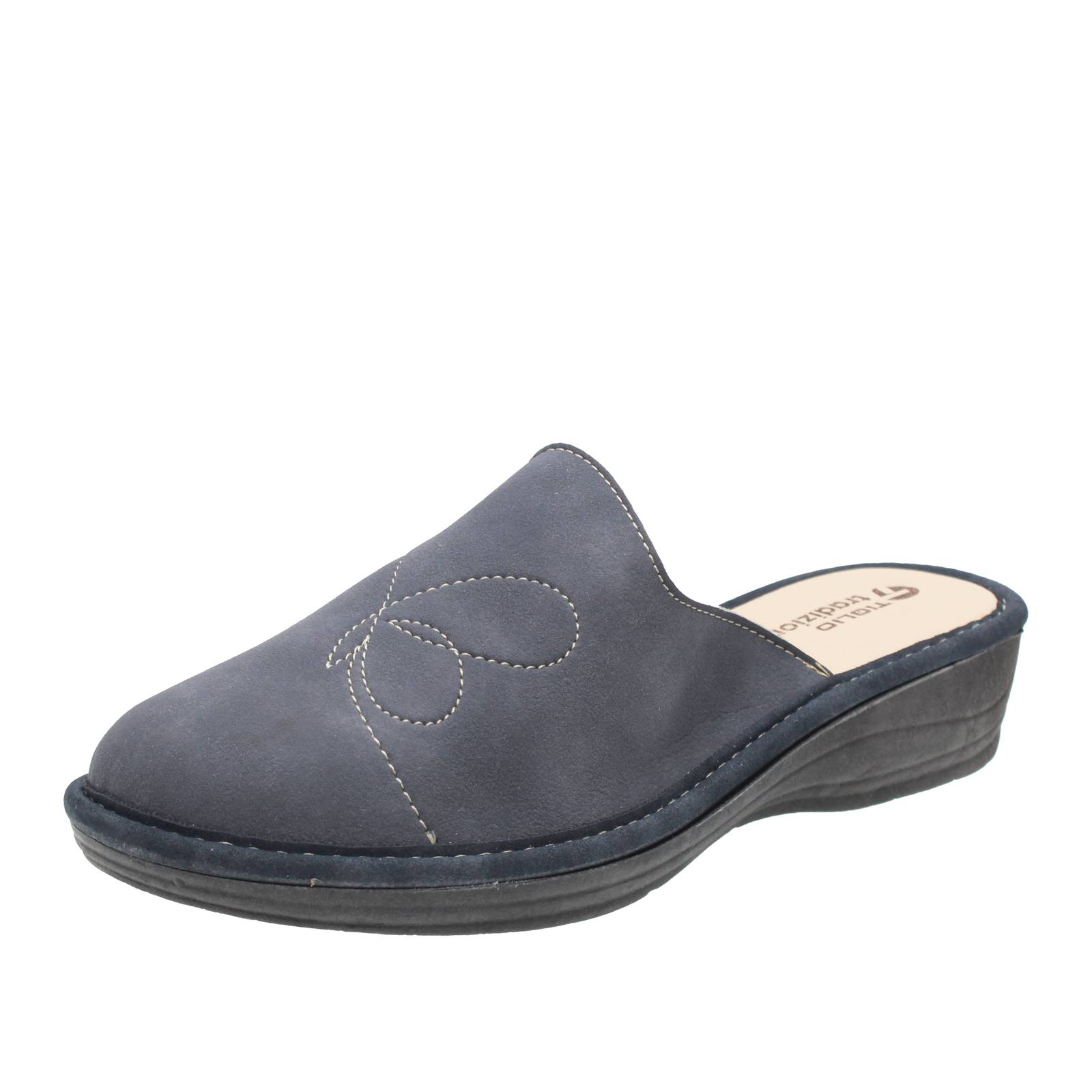 TIGLIO 2000  SRL Pantoufles à semelles compensées Femme bleu