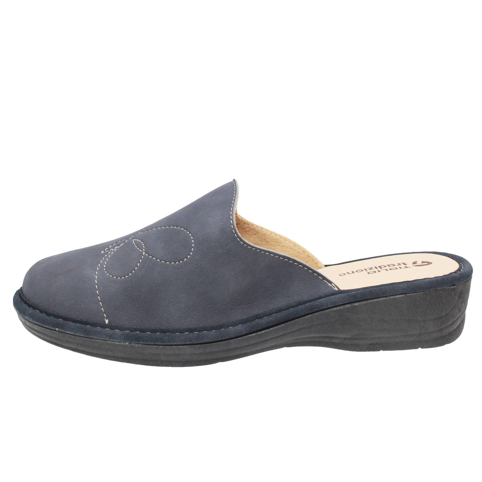 TIGLIO 2000  SRL Pantoufles à semelles compensées Femme bleu Photo 3