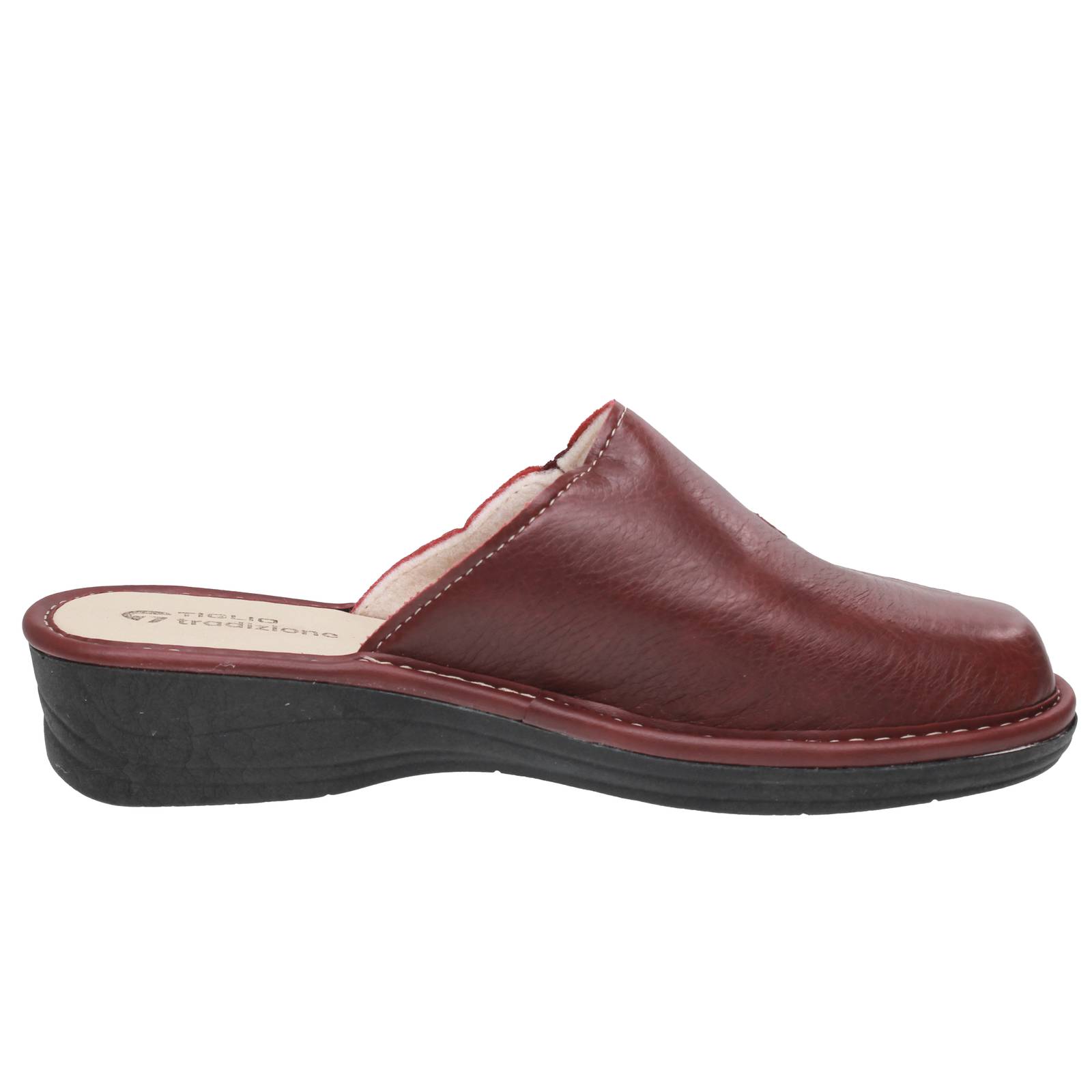 TIGLIO 2000  SRL Chaussons à semelle compensée Femme bordeaux Photo 2