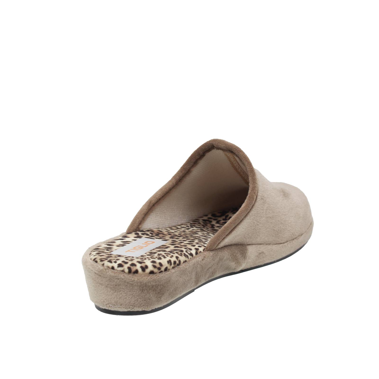 TIGLIO 2000  SRL Chaussons en tissu à semelle compensée Femme sable Photo 4