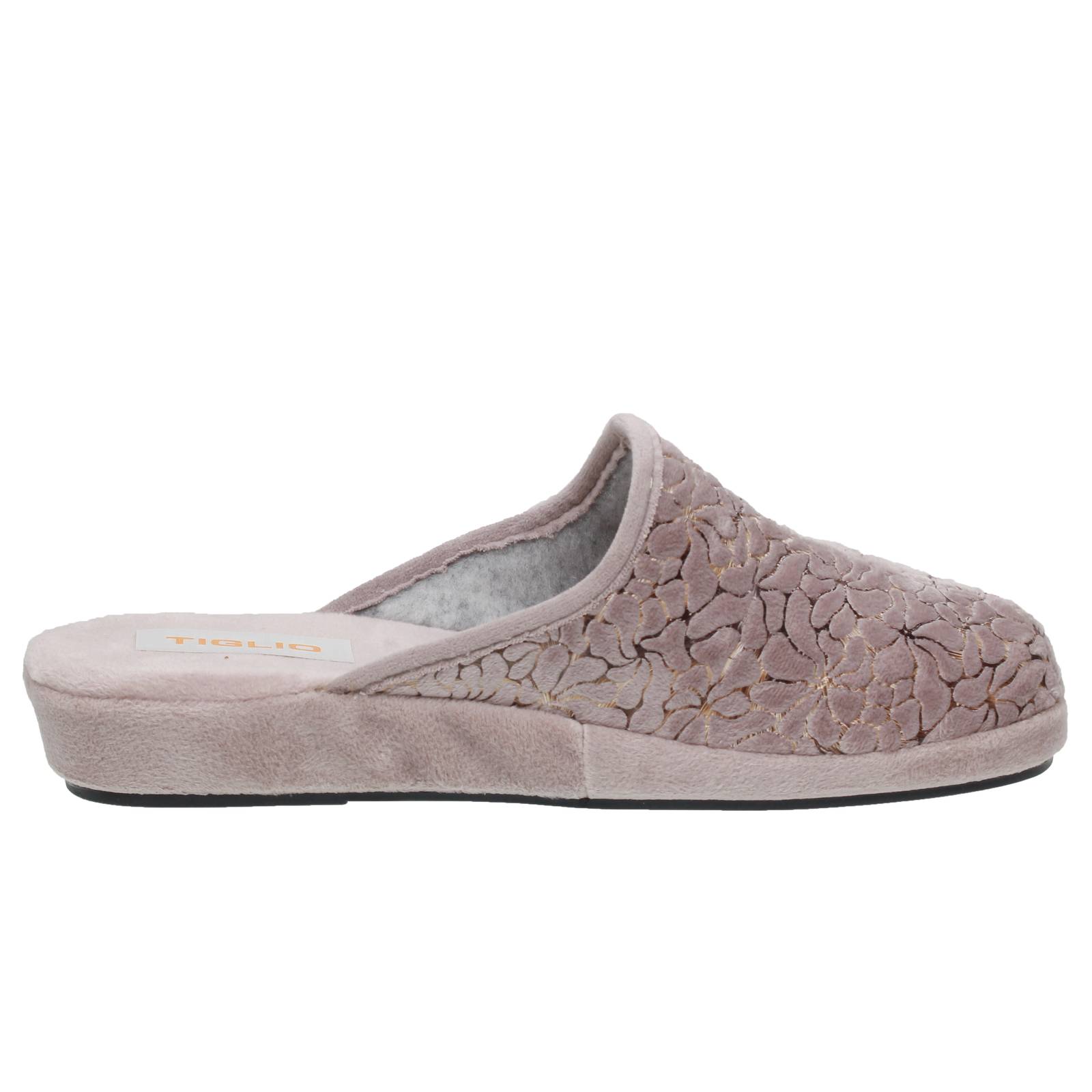 TIGLIO 2000  SRL Chaussons en tissu à semelle compensée Femme sable Photo 2