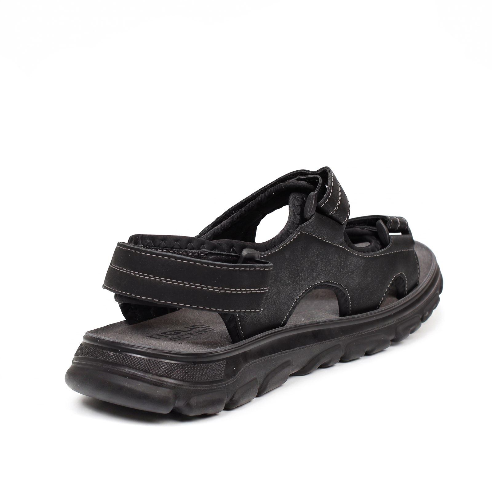 TIGLIO Sandales à triple velcro Homme noir Photo 6