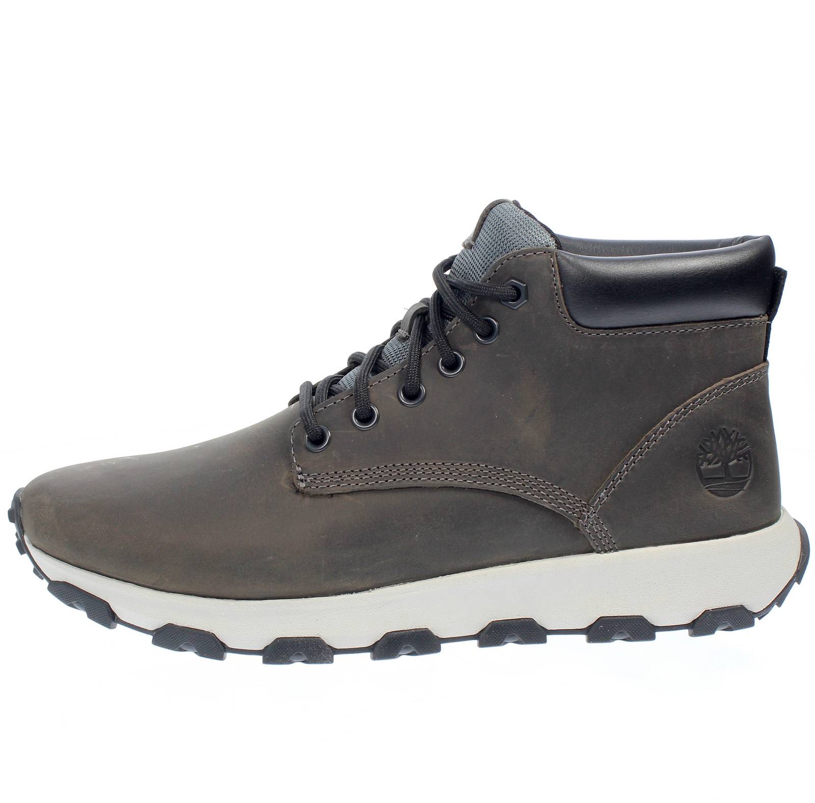 TIMBERLAND Winsor Park - Sneakers alte in Pelle Uomo grigio Foto 3