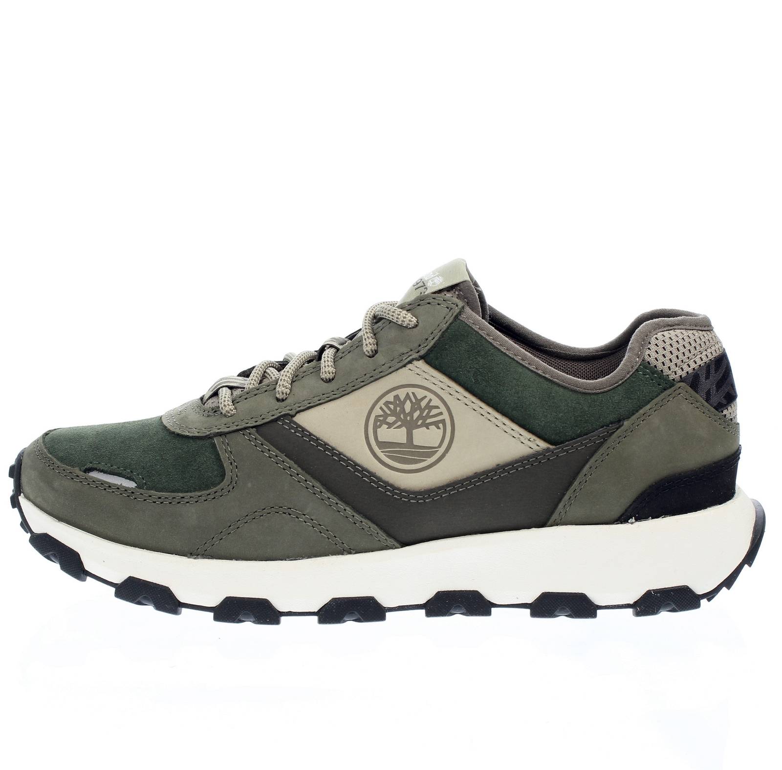 TIMBERLAND Winsor Park - Sneakers basse in Pelle Uomo verde Foto 3