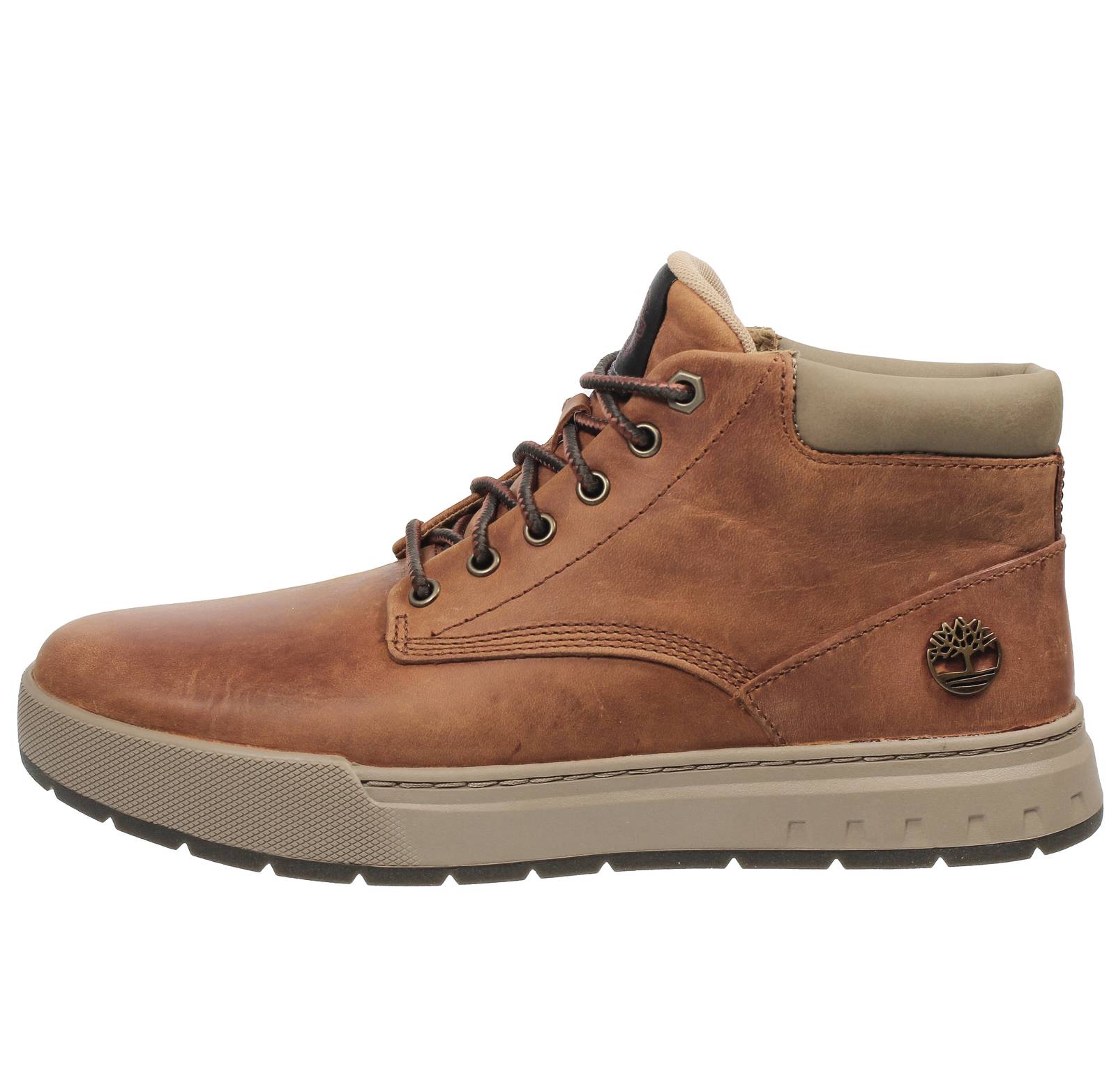 TIMBERLAND Maple Grove - Sneakers alte in Pelle Uomo marrone Foto 3