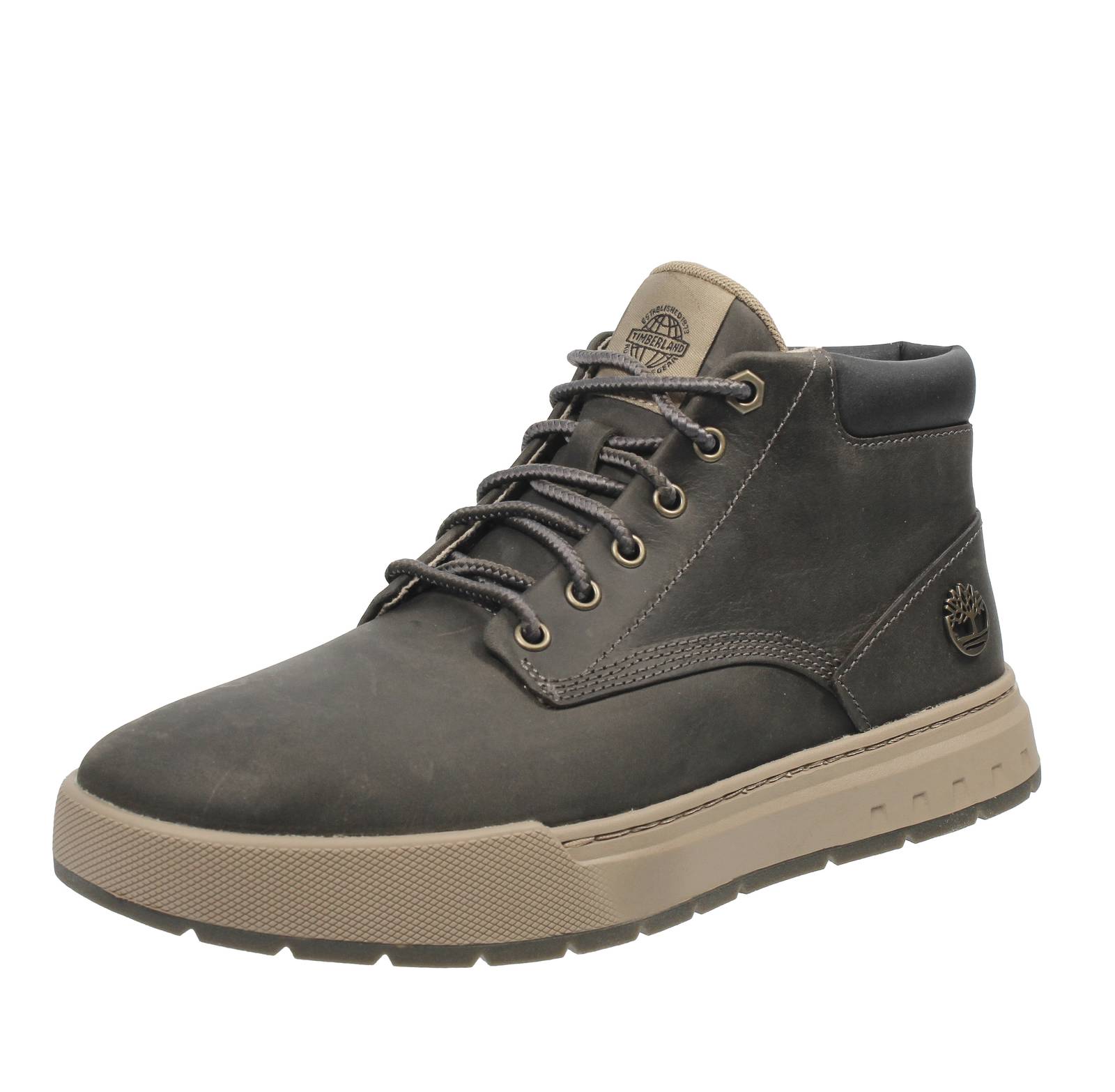 TIMBERLAND Maple Grove Sneakers alte in Pelle grey Sneakers Casual Uomo A69FN