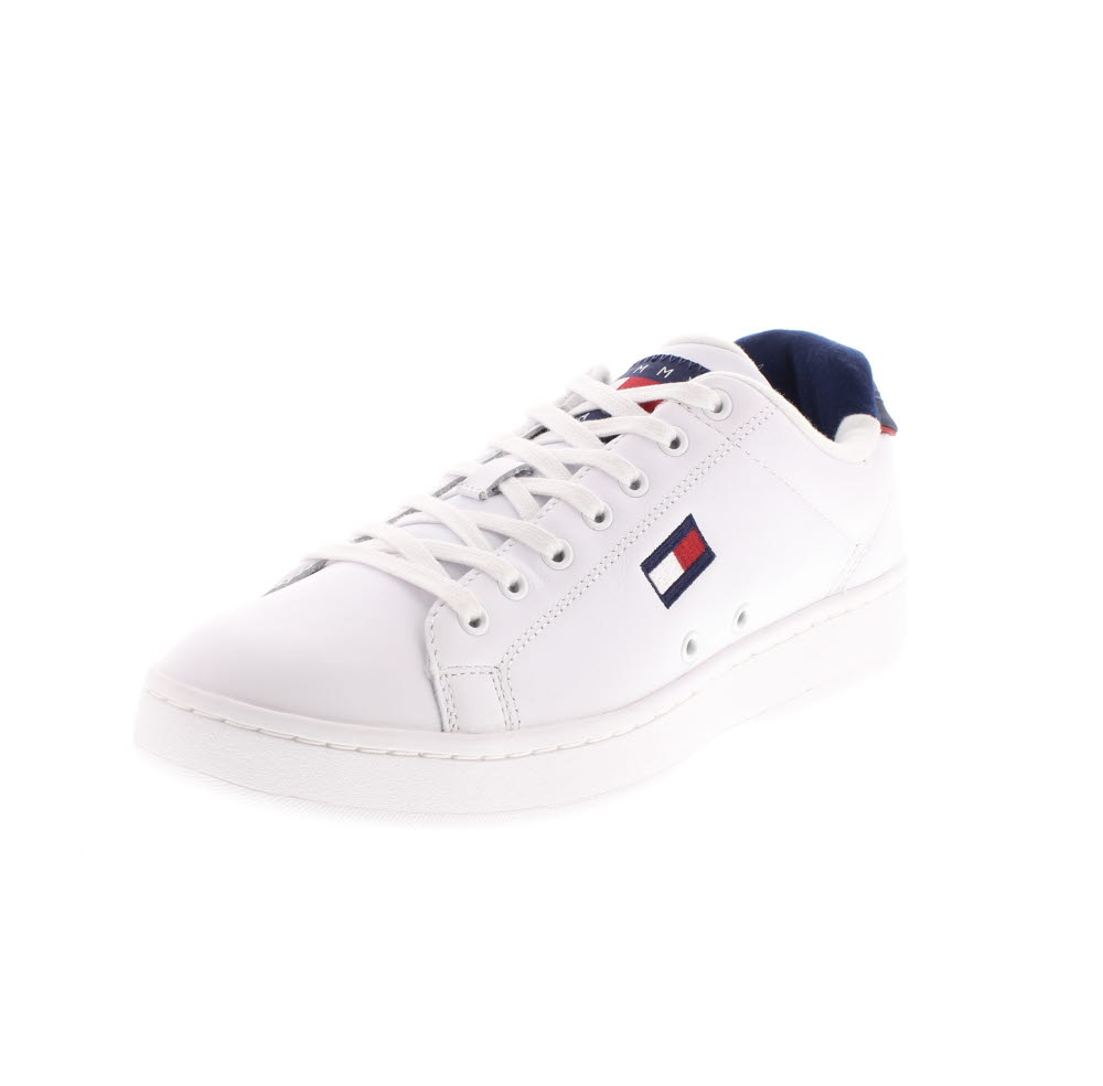 tommy hilfiger fashion th leather cupsole sneaker