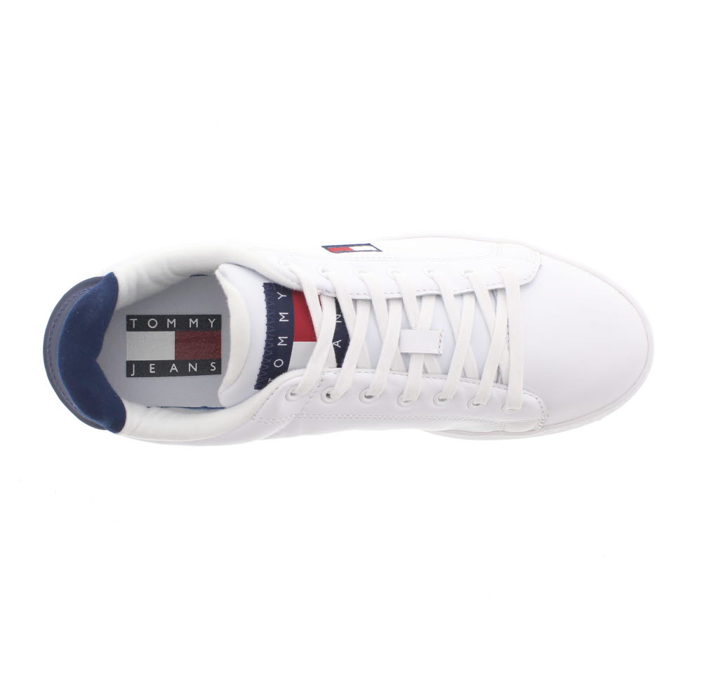 tommy hilfiger fashion th leather cupsole sneaker