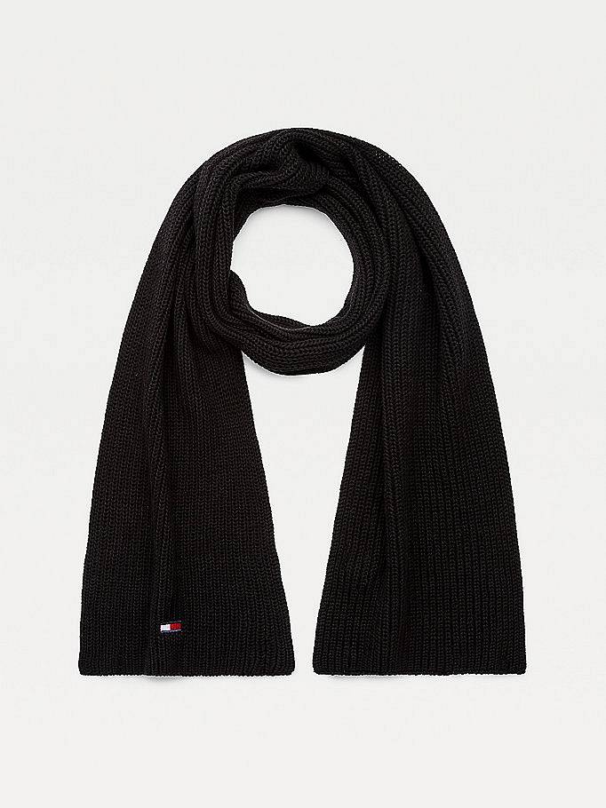 TOMMY HILFIGER Tjm Basic Scarf - Ribbed Scarf Man black