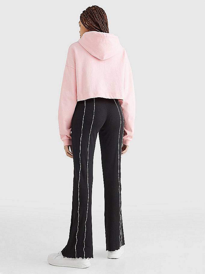 TOMMY HILFIGER Cropped Sportees Runners - Felpa con Stampa Donna rosa Foto 3