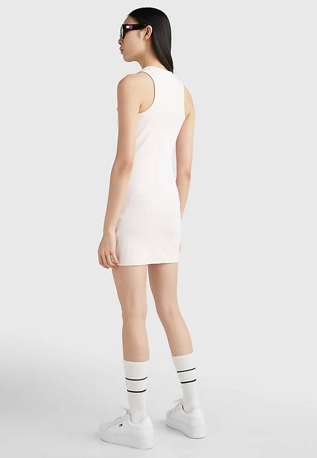 TOMMY HILFIGER Essential Rib Tank Bodycon - Tubino Donna rosa Foto 3