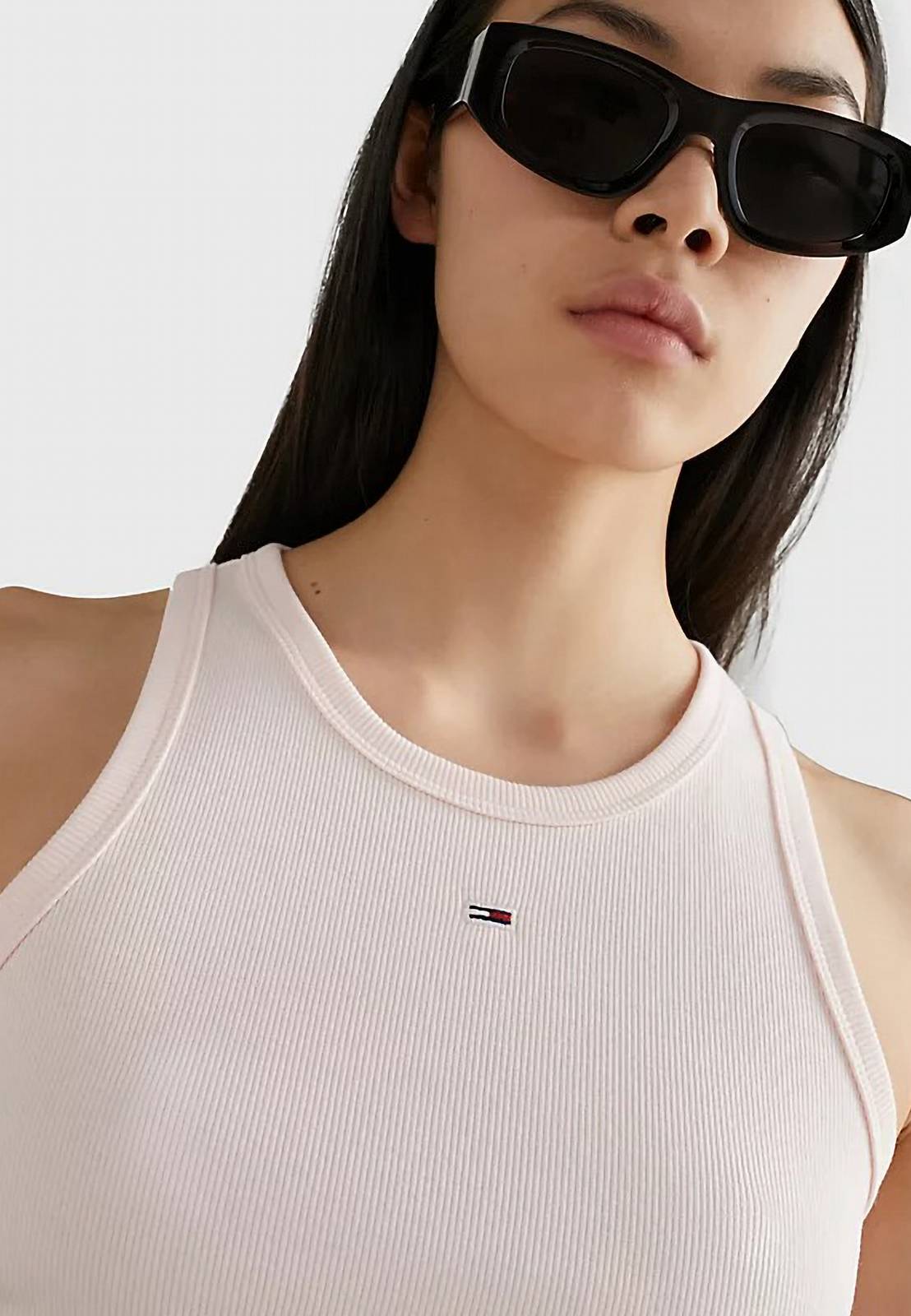 TOMMY HILFIGER Essential Rib Tank Bodycon - Tubino Donna rosa Foto 4