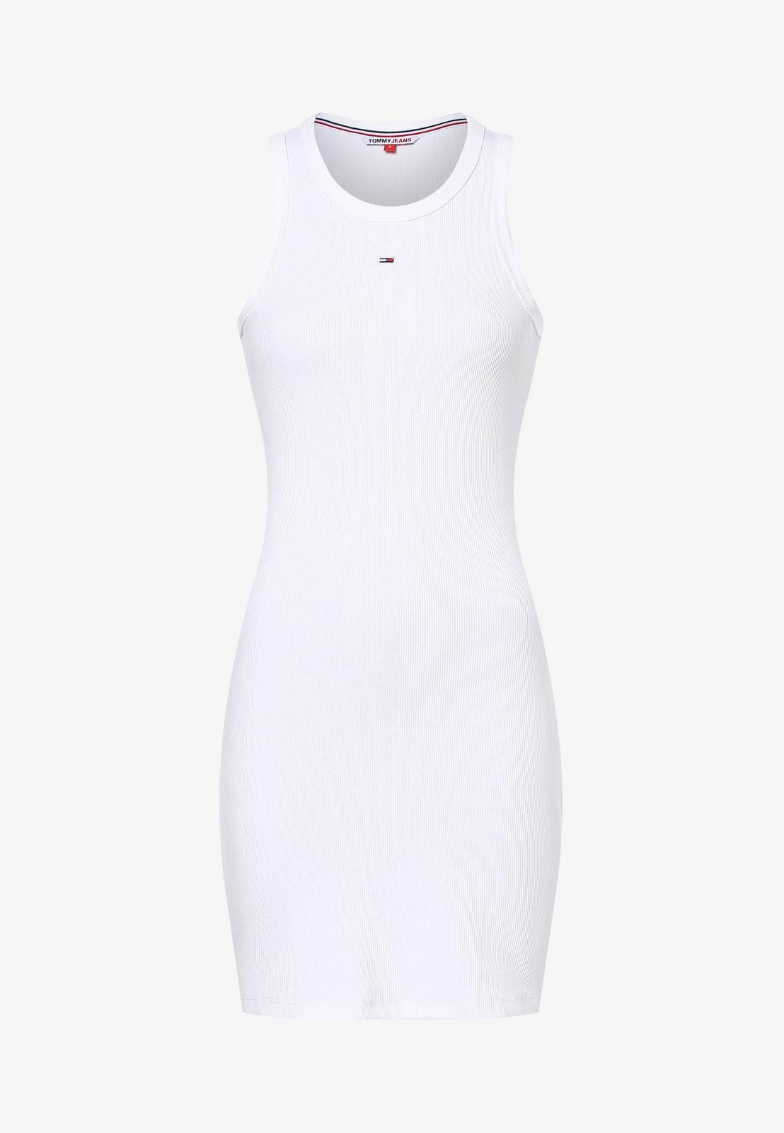TOMMY HILFIGER Essential Rib Tank Bodycon Damen weiß