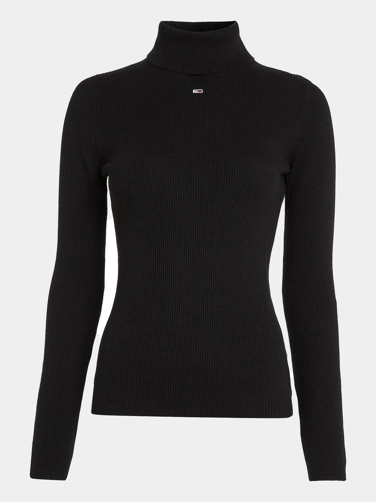 TOMMY HILFIGER Tjw Essential Rollkragenpullover - Rollkragenpullover Damen schwarz