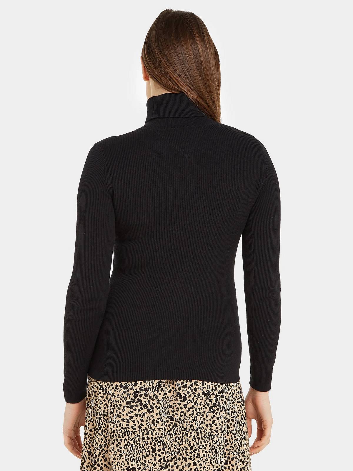 TOMMY HILFIGER Tjw Essential Turtleneck Sweater - Dolcevita Donna nero Foto 3