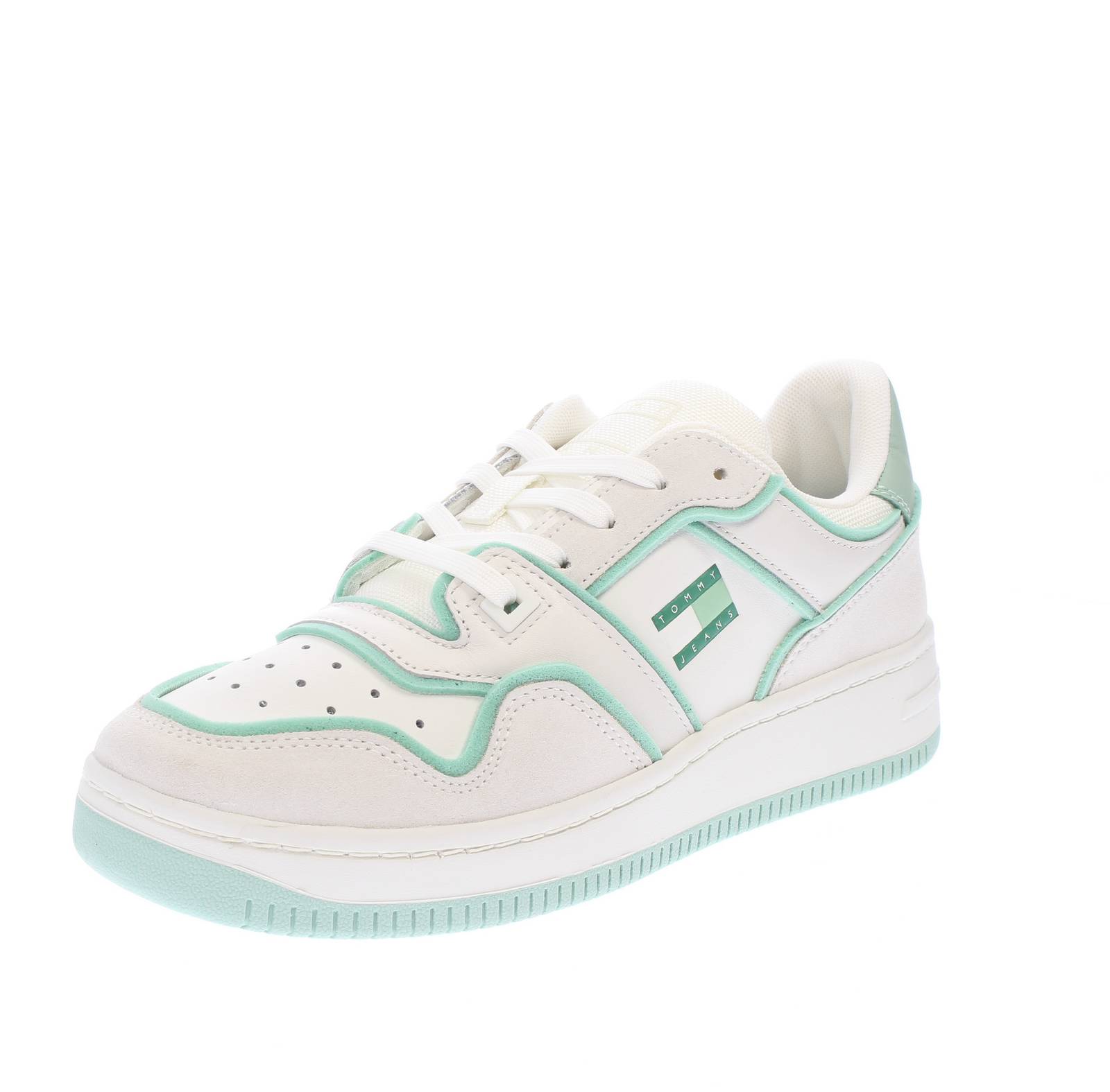 TOMMY HILFIGER Retro Basket Foam Edge - Sneakers aus Leder Damen beige