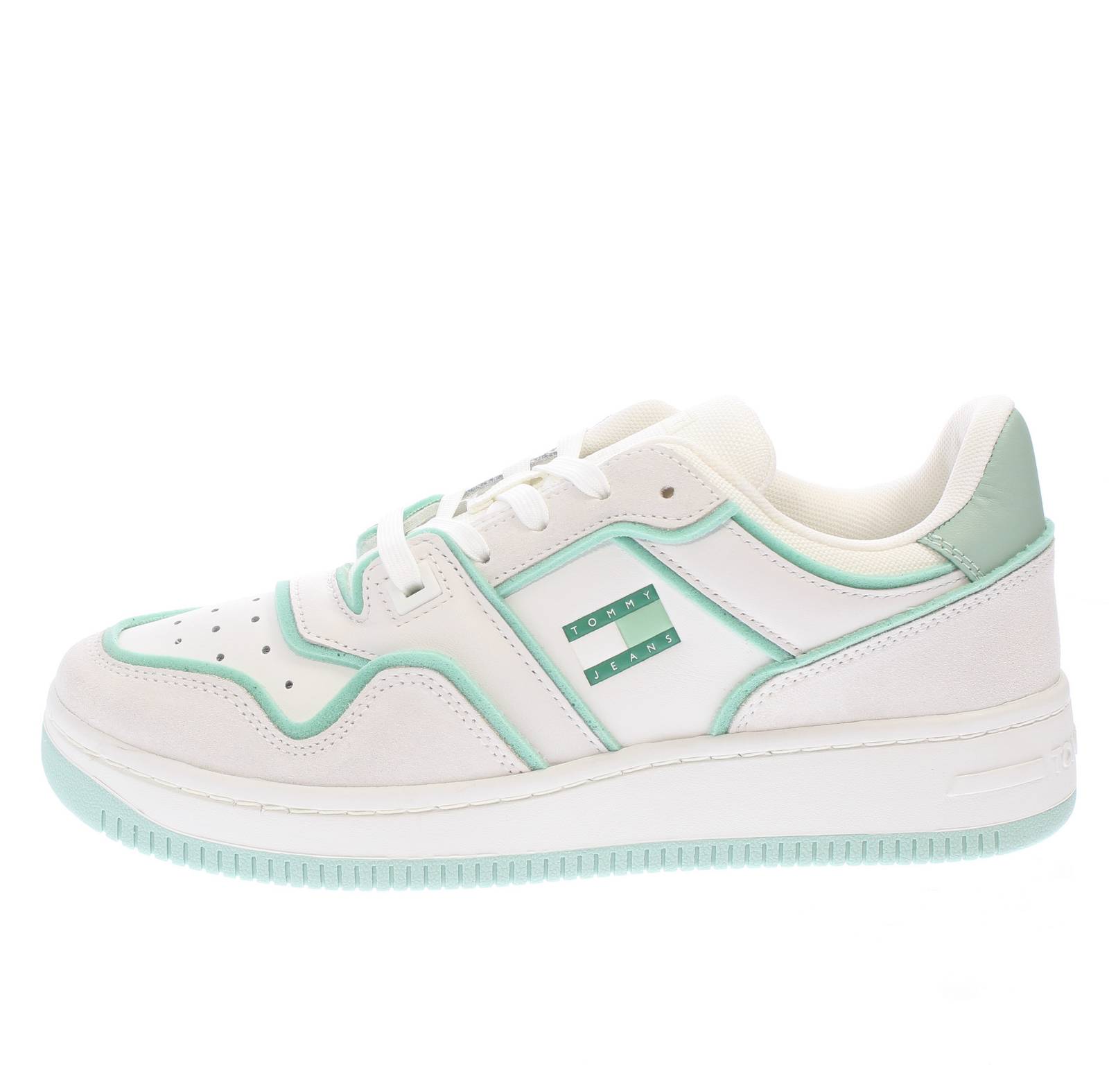 TOMMY HILFIGER Retro Basket Foam Edge - Sneakers in Pelle Donna beige Foto 3