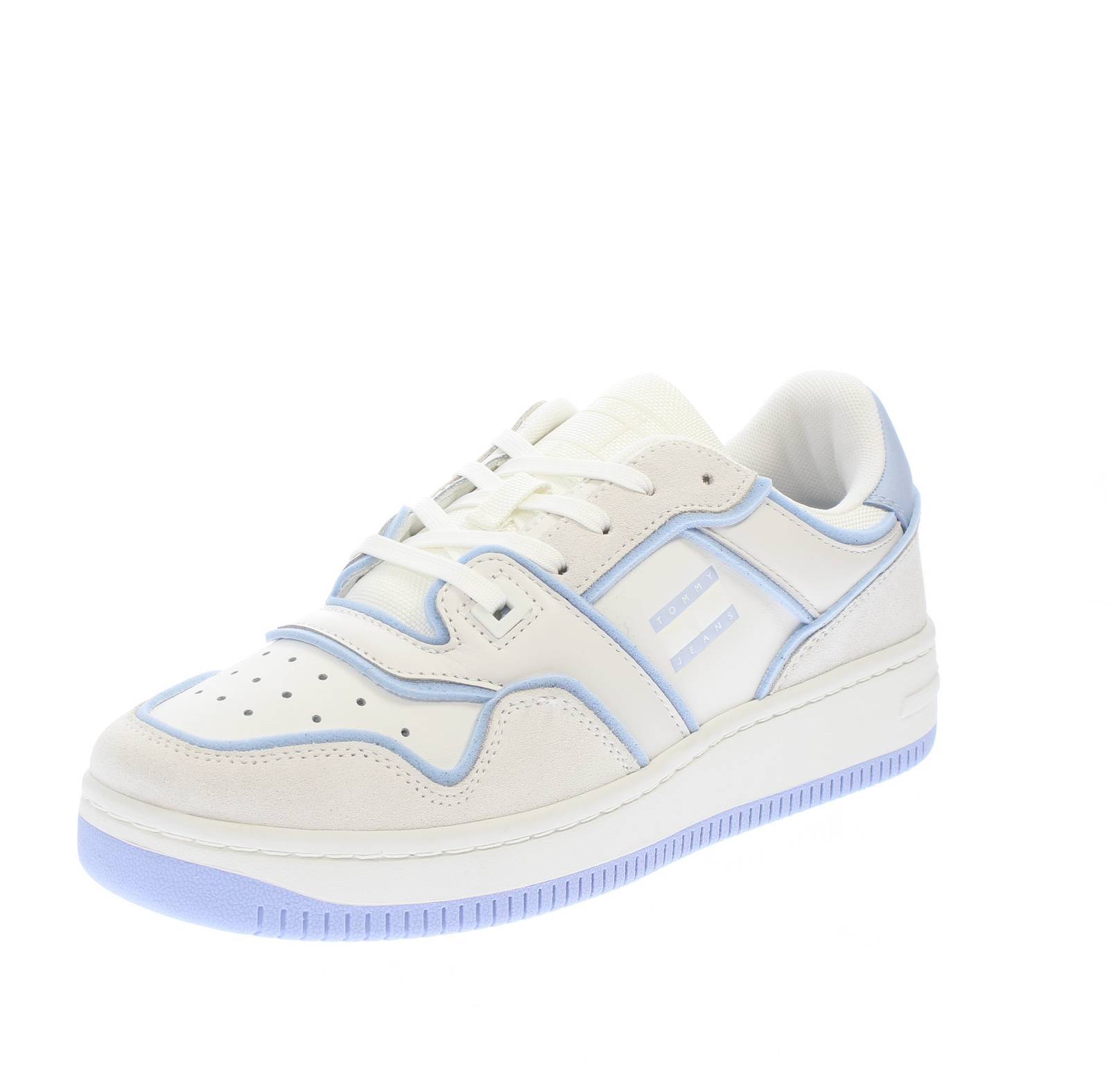 TOMMY HILFIGER Retro Basket Foam Edge - Sneakers aus Leder Damen beige