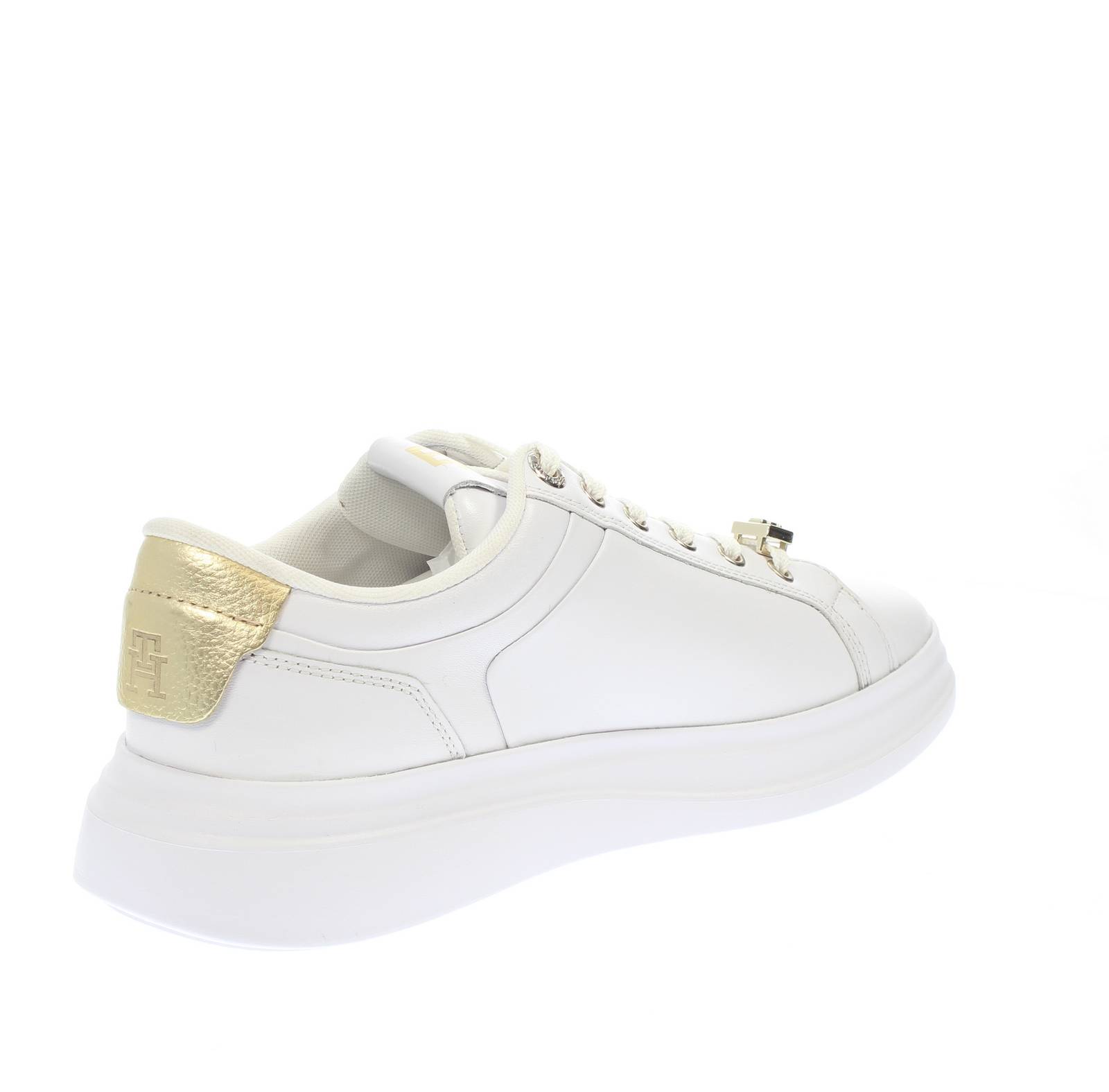 TOMMY HILFIGER Court Point - Sneakers basse in Pelle Donna bianco Foto 4