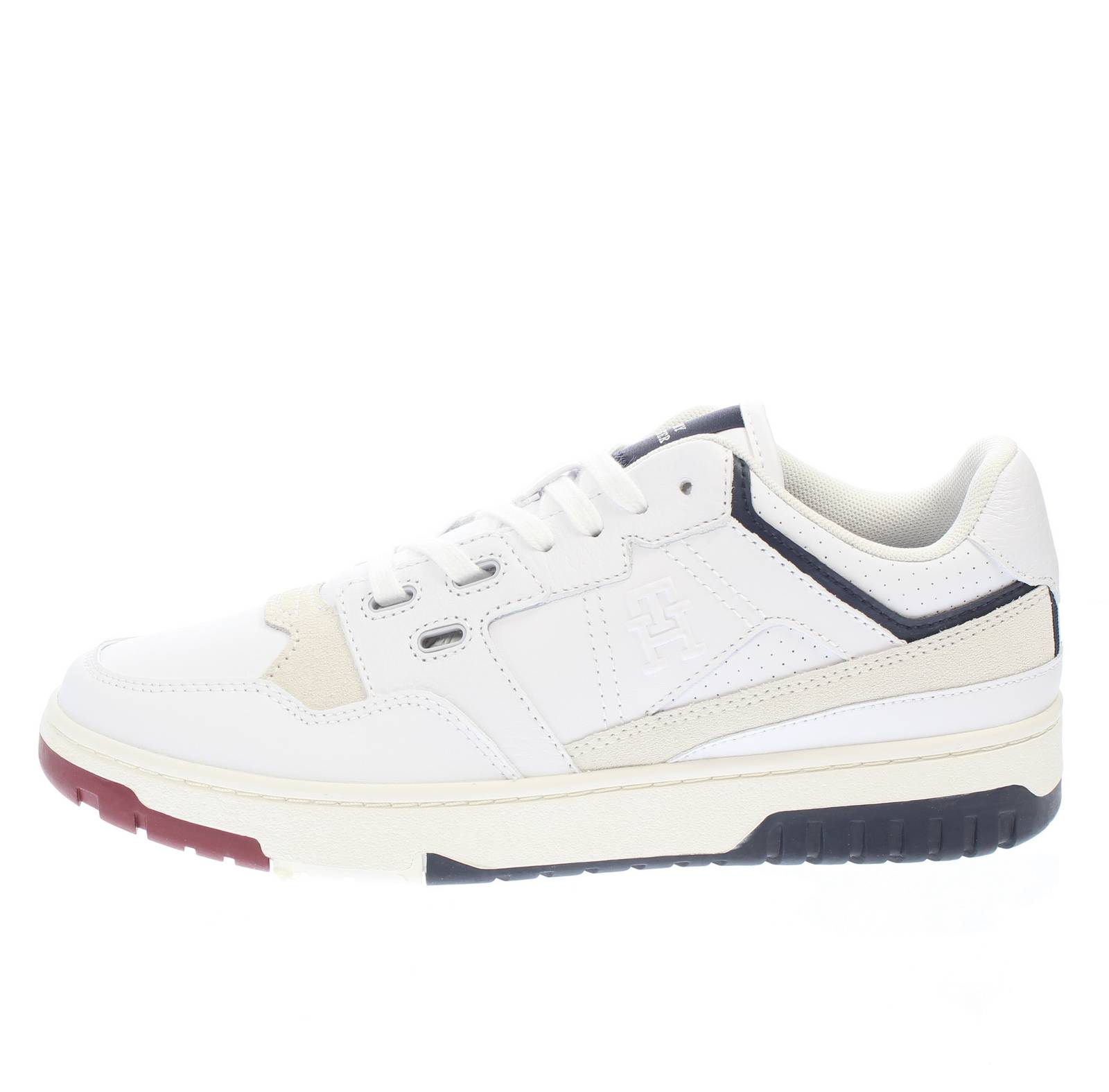 TOMMY HILFIGER Basket Street - Sneakers basse in Pelle Uomo bianco Foto 3