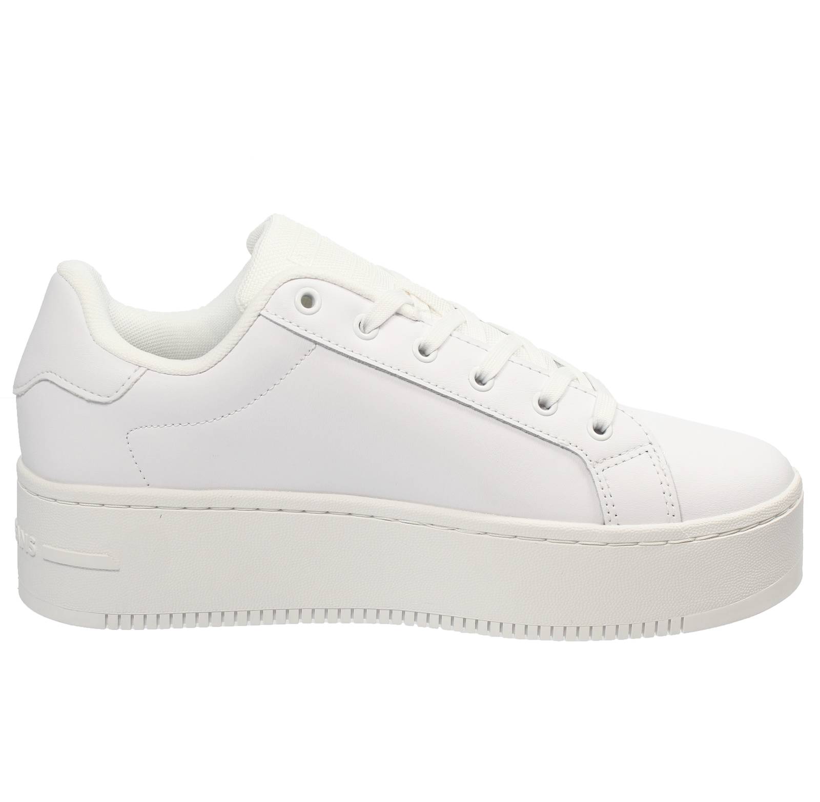 TOMMY HILFIGER Flatform Essential - Sneakers in Pelle Donna bianco Foto 2
