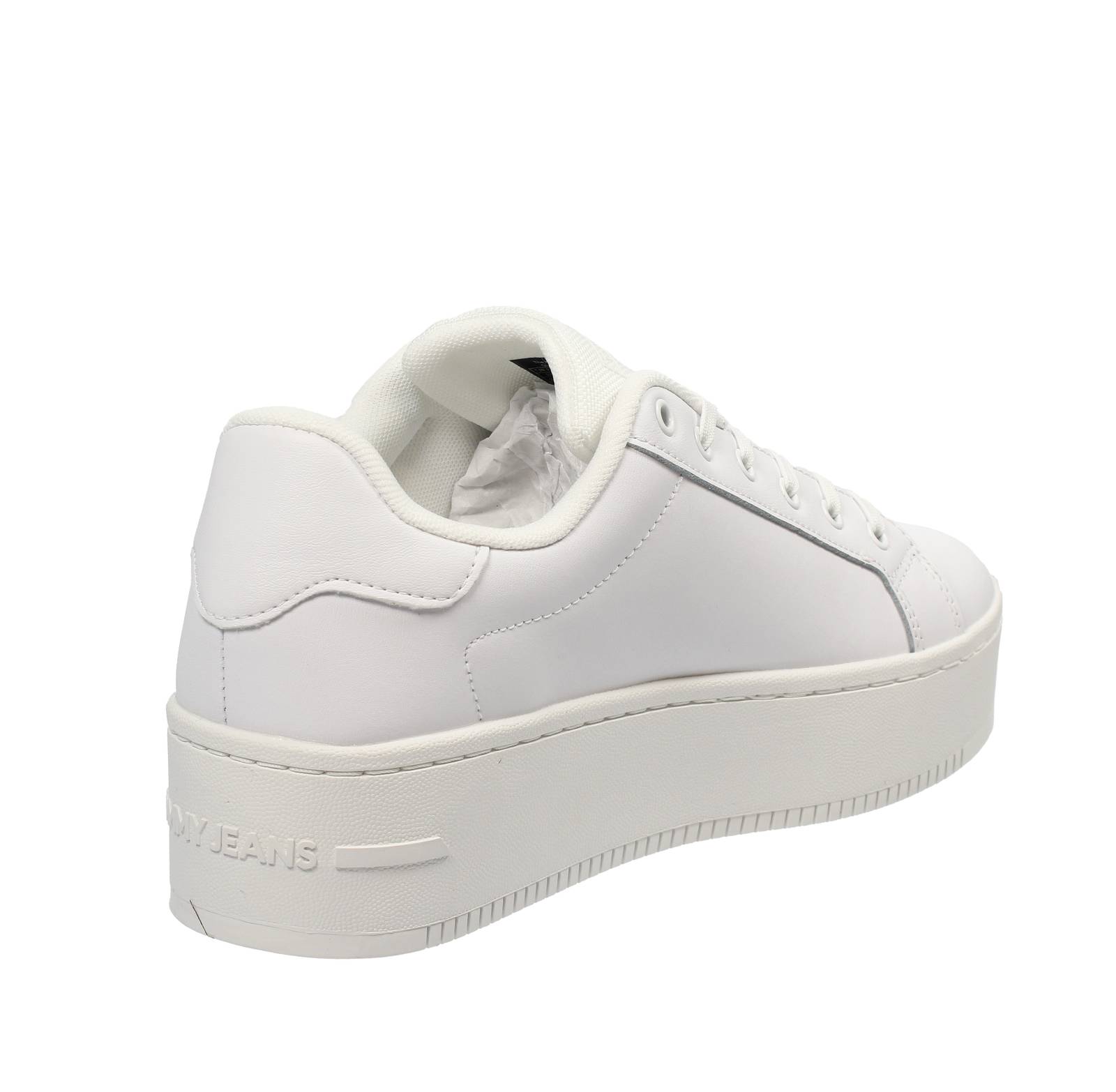 TOMMY HILFIGER Flatform Essential - Sneakers in Pelle Donna bianco Foto 4