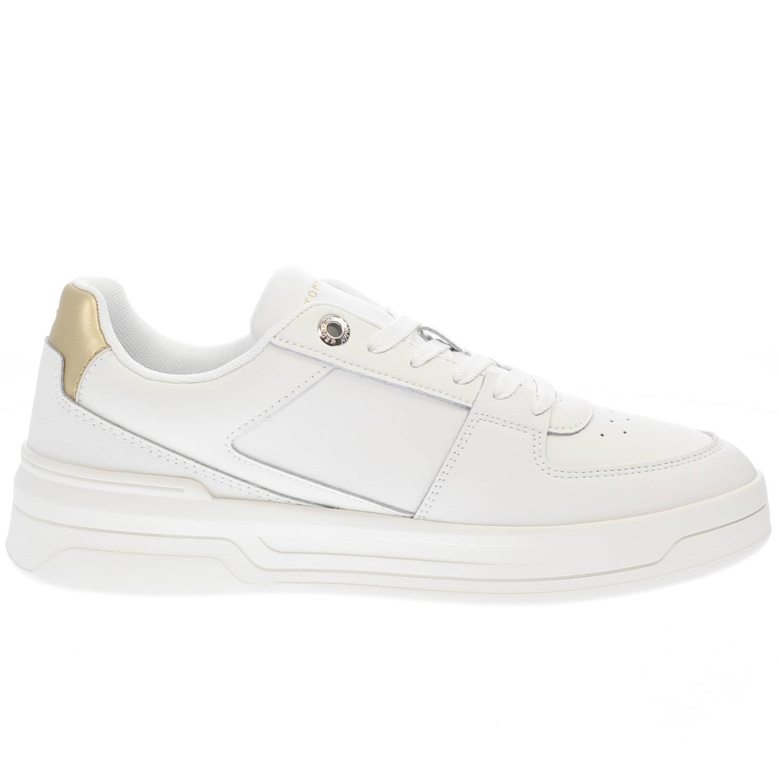 TOMMY HILFIGER Basket Gold Essential - Sneakers in Pelle Donna beige Foto 2