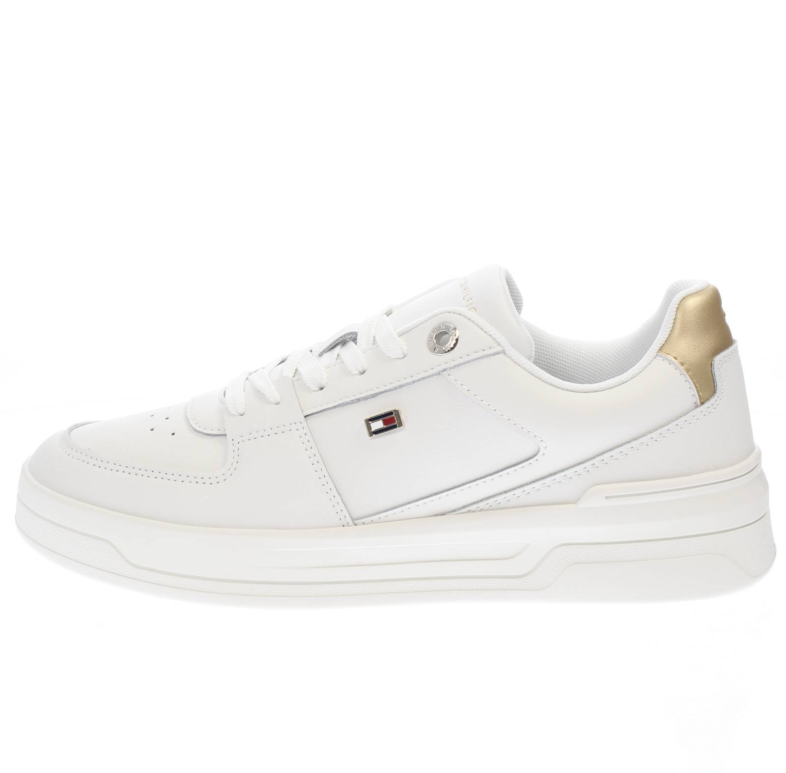 TOMMY HILFIGER Basket Gold Essential - Sneakers in Pelle Donna beige Foto 3