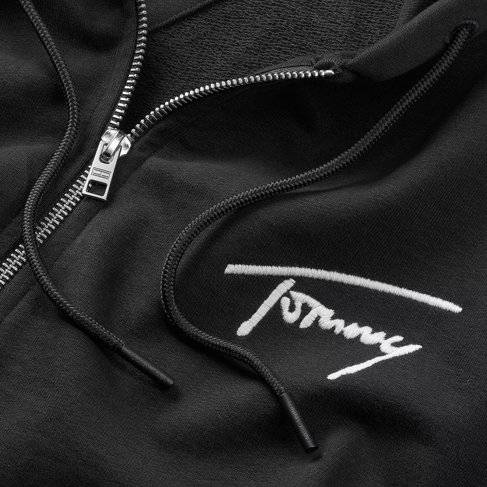 TOMMY HILFIGER Rlx Signature Zip-Thru Ext - Sweatshirt mit Reißverschluss Herren schwarz Foto 3