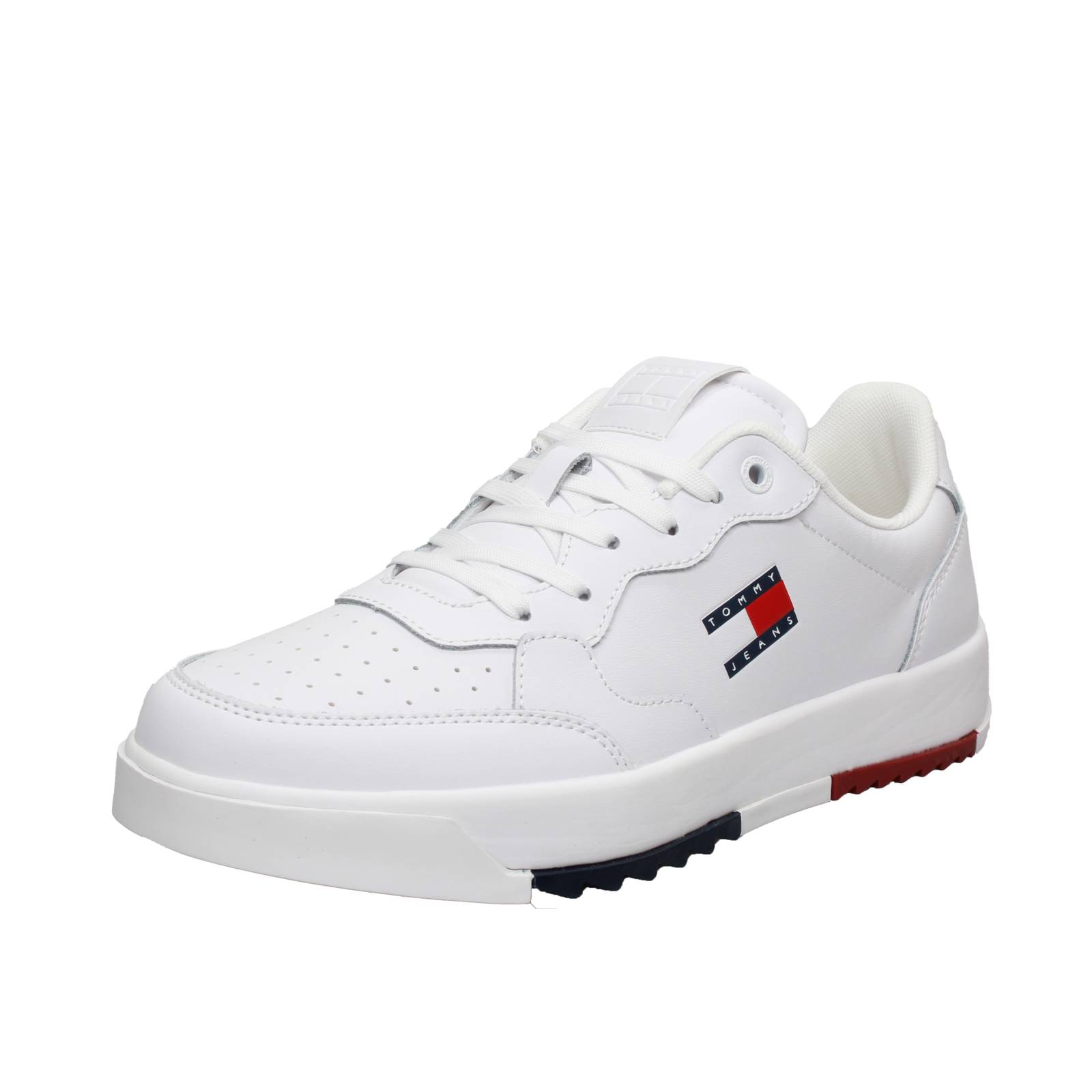 TOMMY HILFIGER Retro Essential - Sneakers basses en cuir Homme blanc