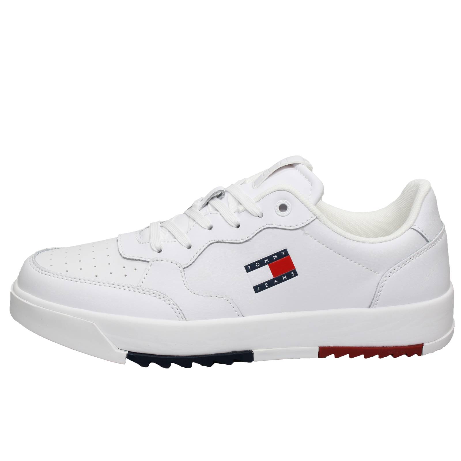 TOMMY HILFIGER Retro Essential - Sneakers basse in Pelle Uomo bianco Foto 3