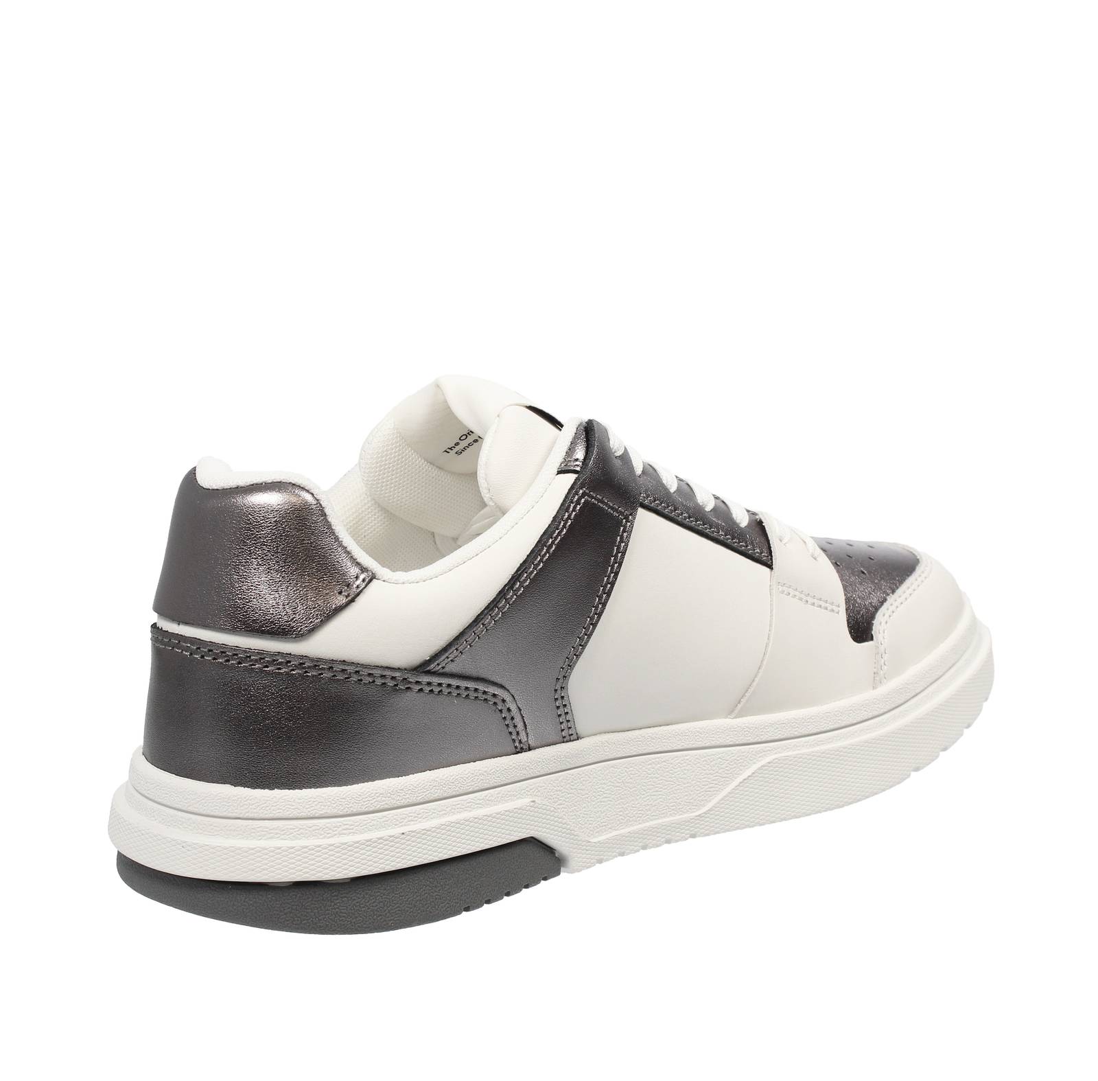 TOMMY HILFIGER Brooklin Metallic - Leather Sneakers Woman grey Photo 4