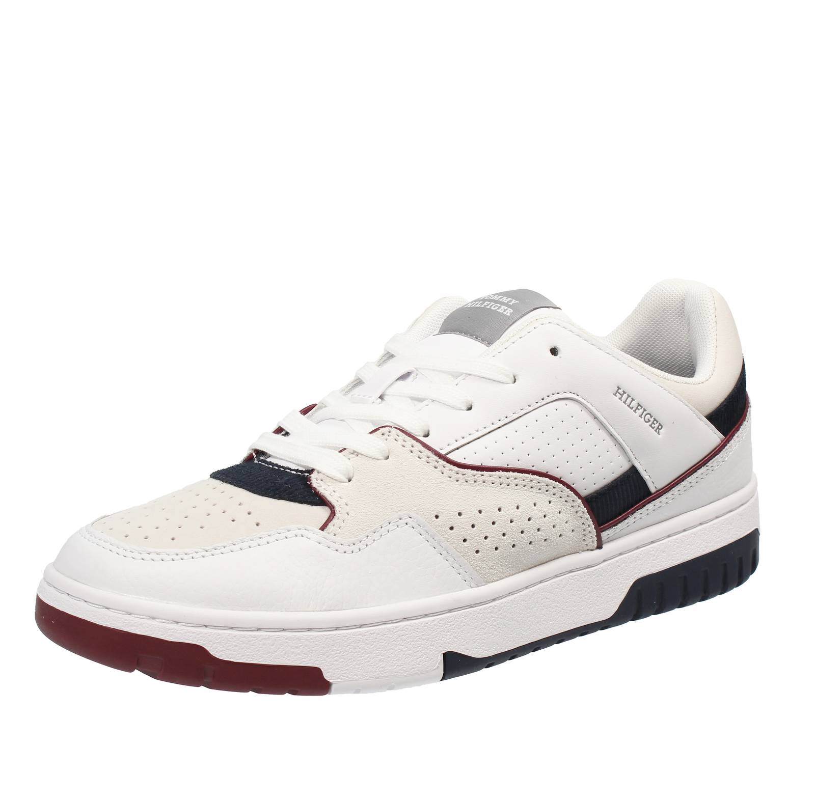 TOMMY HILFIGER Modern Street - Sneakers basse in Pelle Uomo bianco