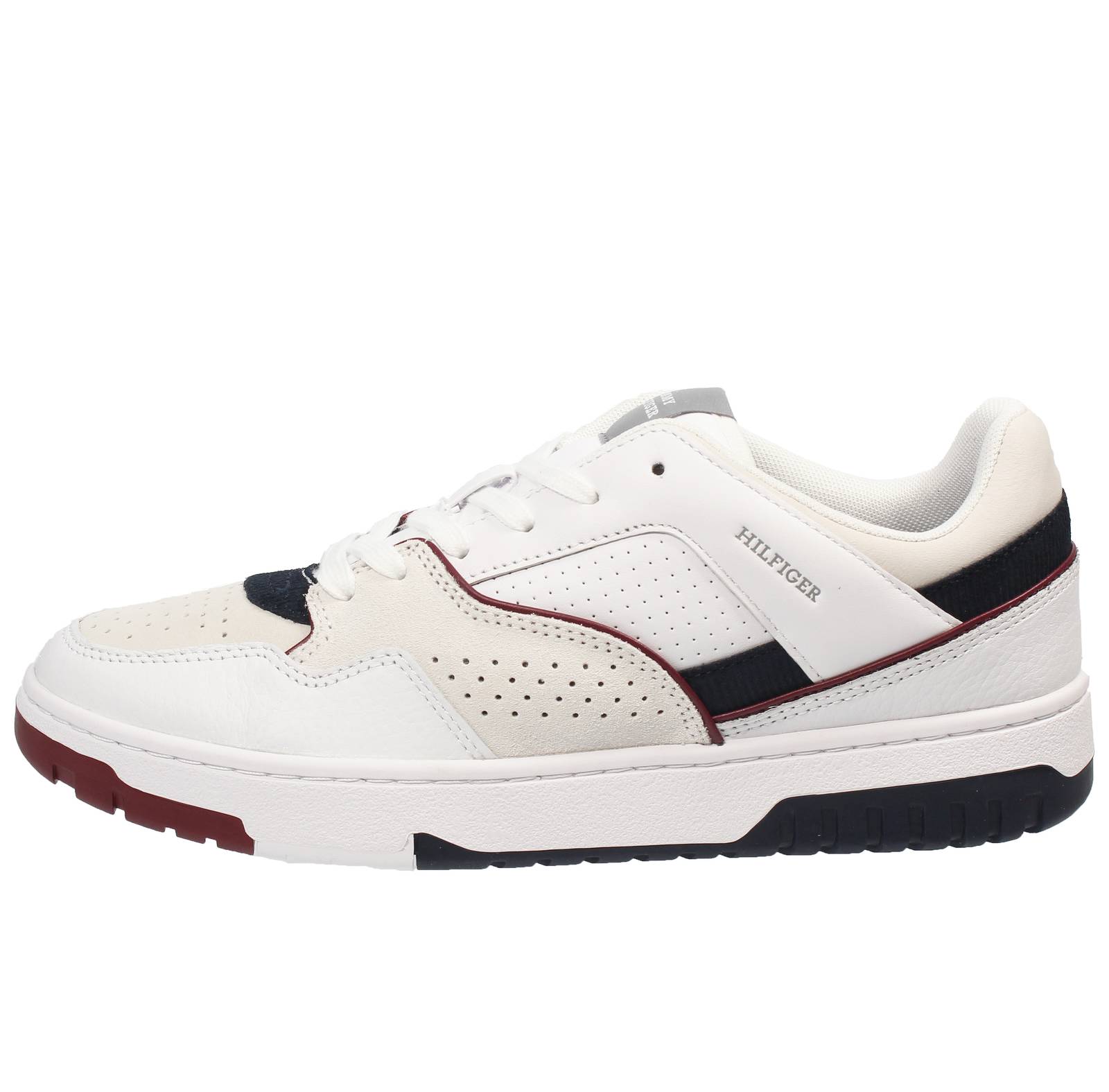 TOMMY HILFIGER Modern Street - Low Leather Sneakers Man white Photo 3