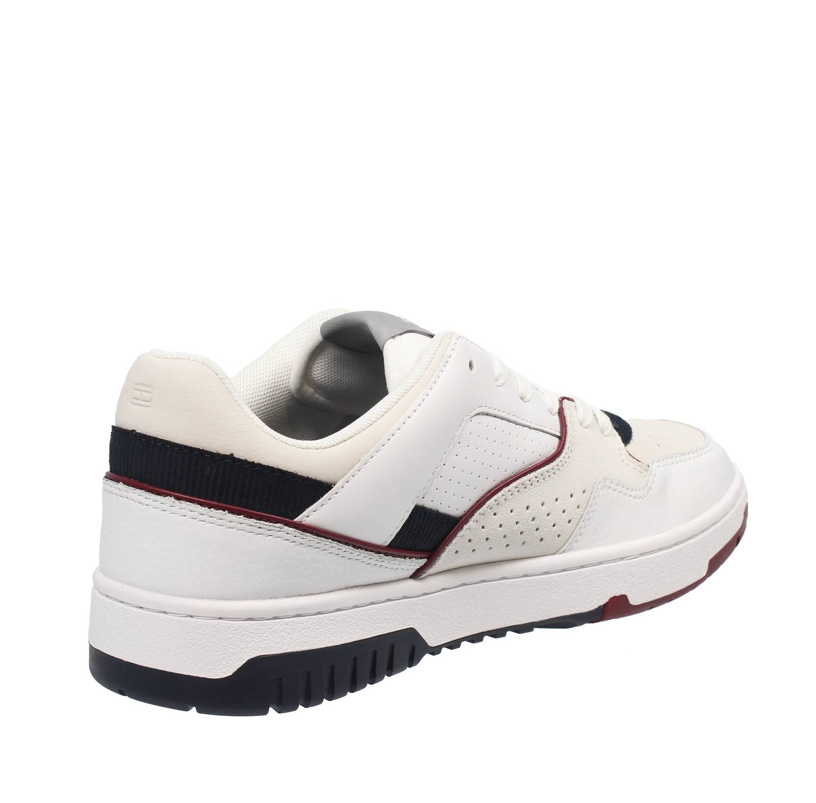 TOMMY HILFIGER Modern Street - Low Leather Sneakers Man white Photo 4